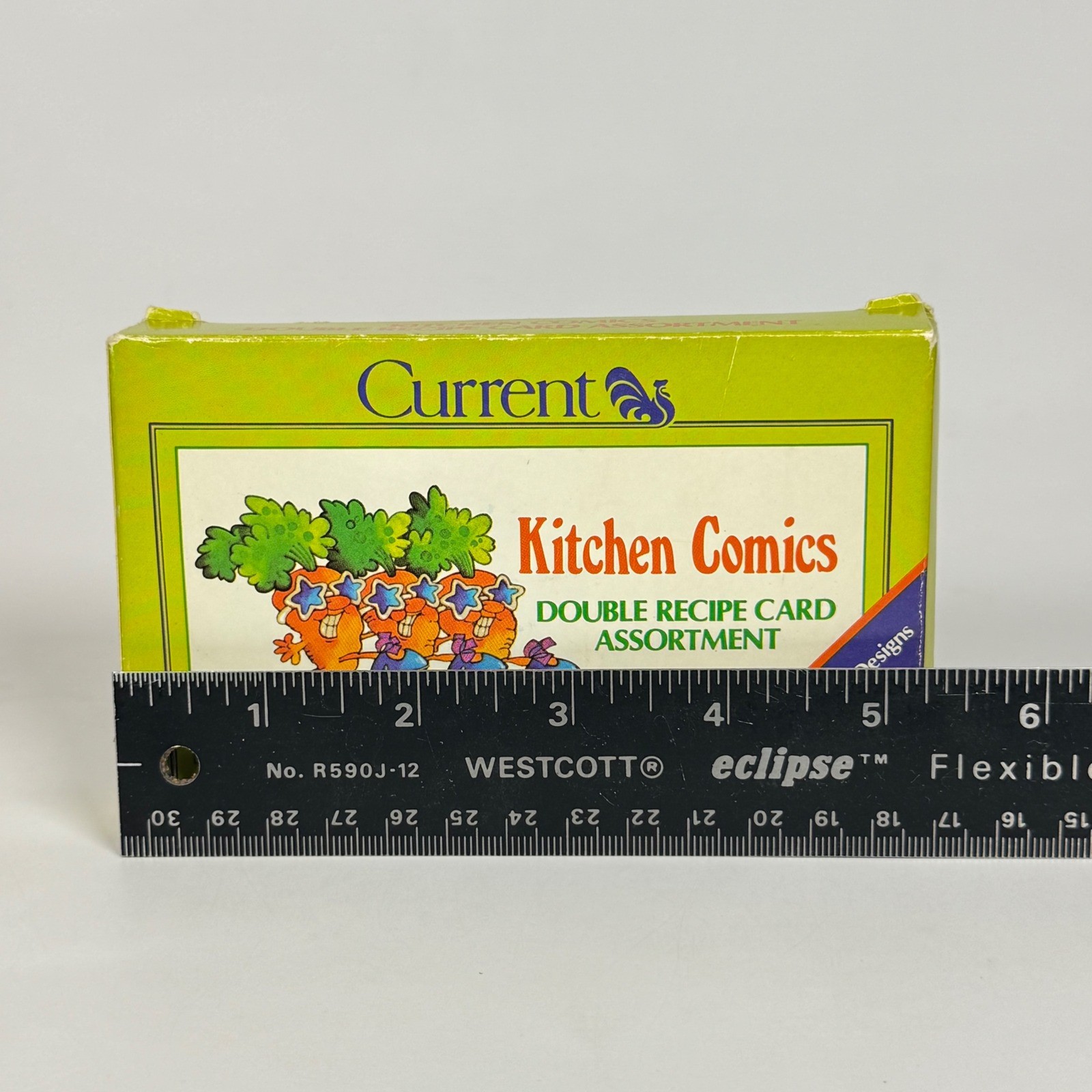 Vintage 1982 Current Kitchen Comics Double Recipe Card Assortment 24ct Veggies