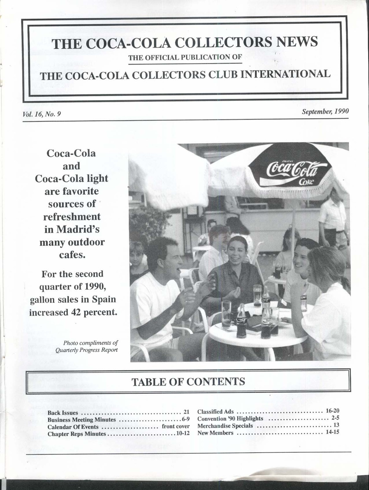 COCA-COLA Collectors News Coca-Cola in Madrid Spain 9 1990