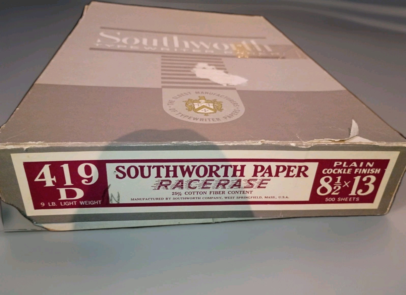 20 Sheets Of Vintage Southworth Typewriter Paper 419 D 9# Light Weight 8.5 x 13