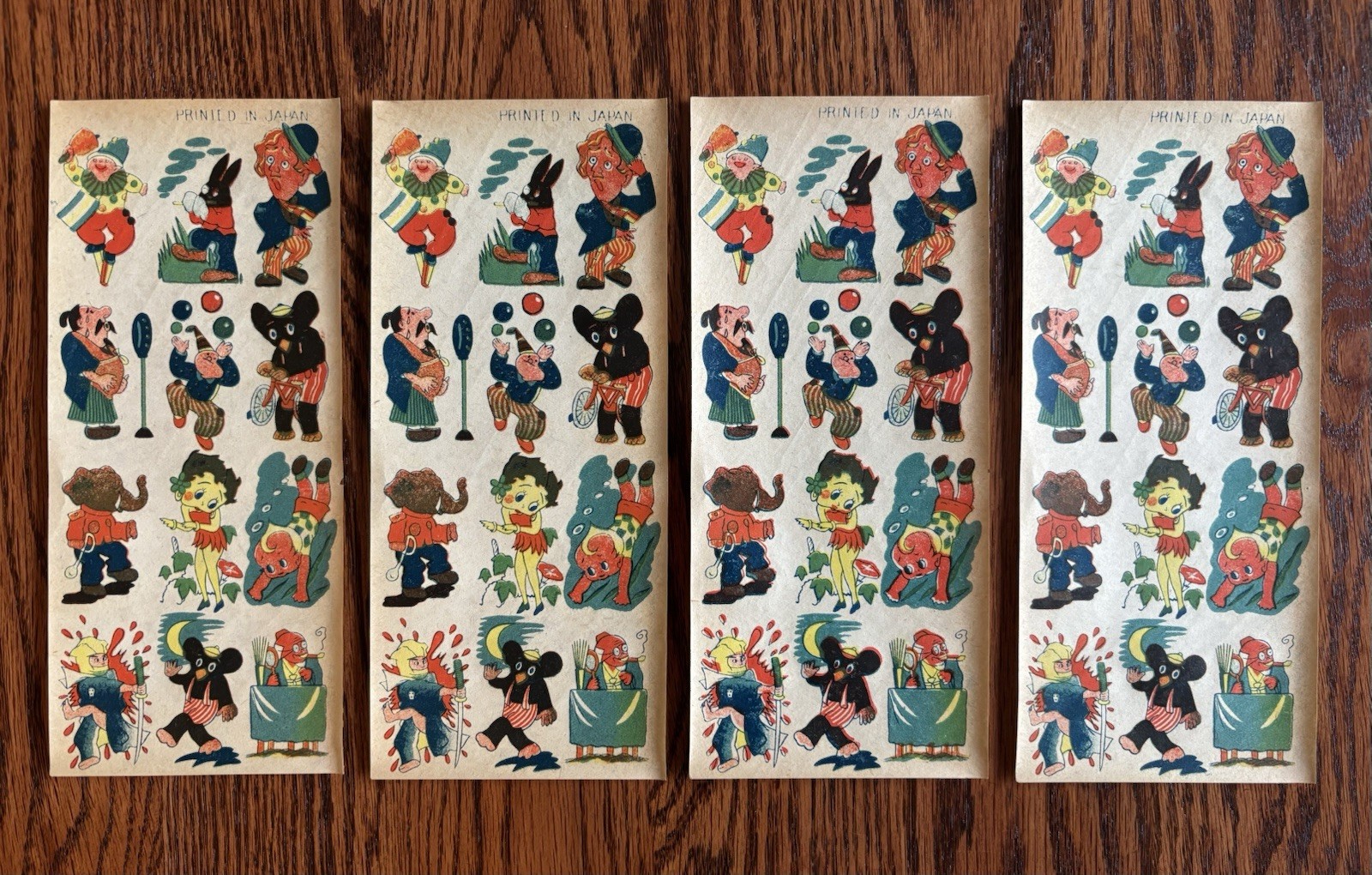 1940’s Vintage Japanese Water transfer paper toy /Betty Boop /Kewpie Tattoo