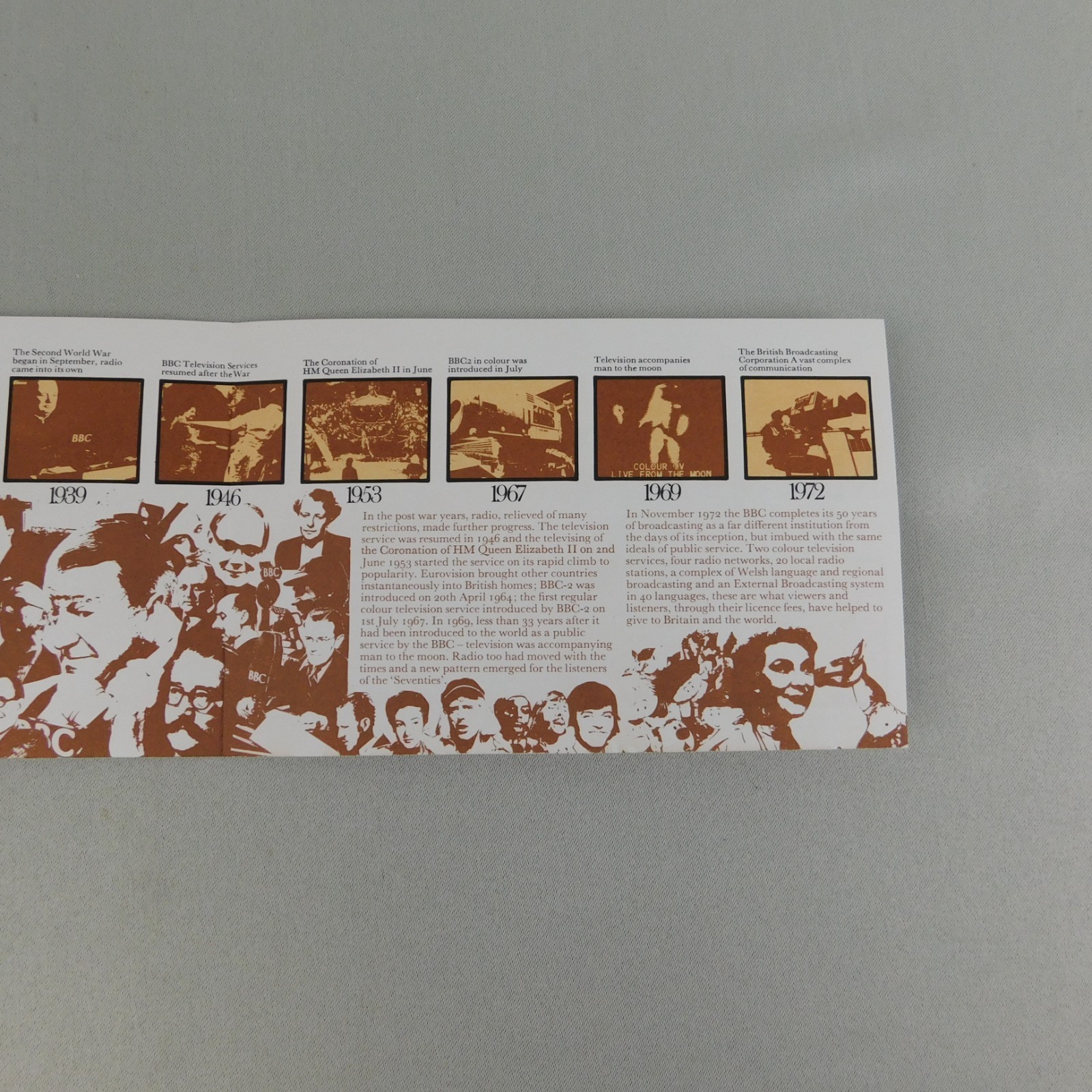 BBC Broadcasting History British Presentation Pack #43 1972 British Mint Stamps