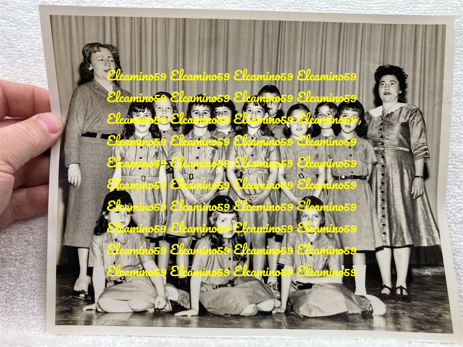 1960s Allenhurst New Jersey Photograph Girl Scout Brownie Vtg