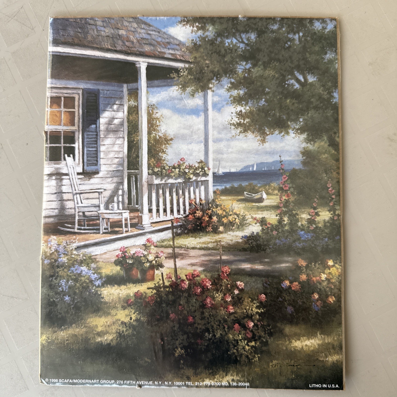 1998 Scafa / ModernArt Coastal View 8 x 10 Litho U.S.A. New Sealed