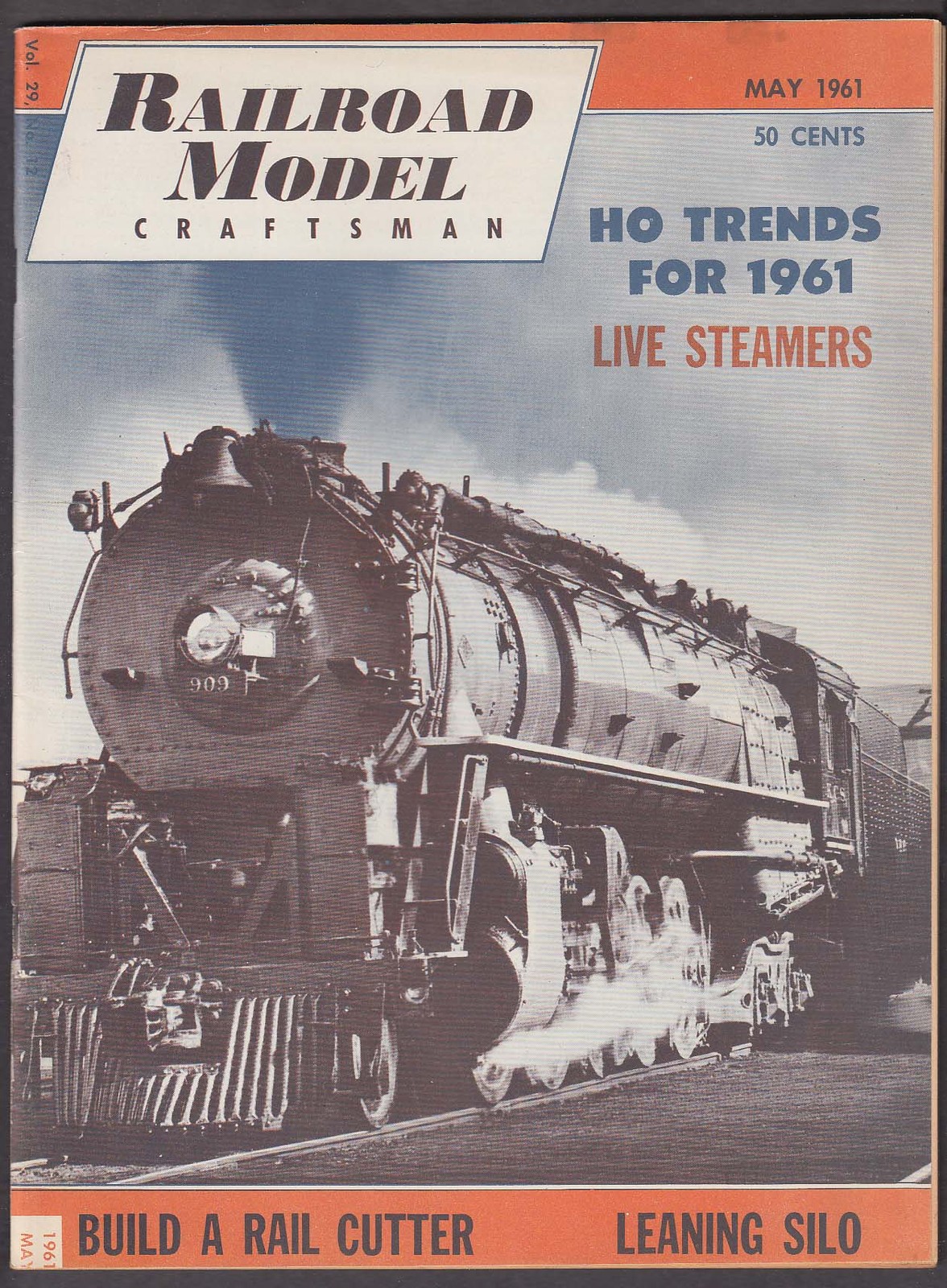 RAILROAD MODEL CRAFTSMAN HO Trends Rail Cutter Leaning Silo ++ 5 1961