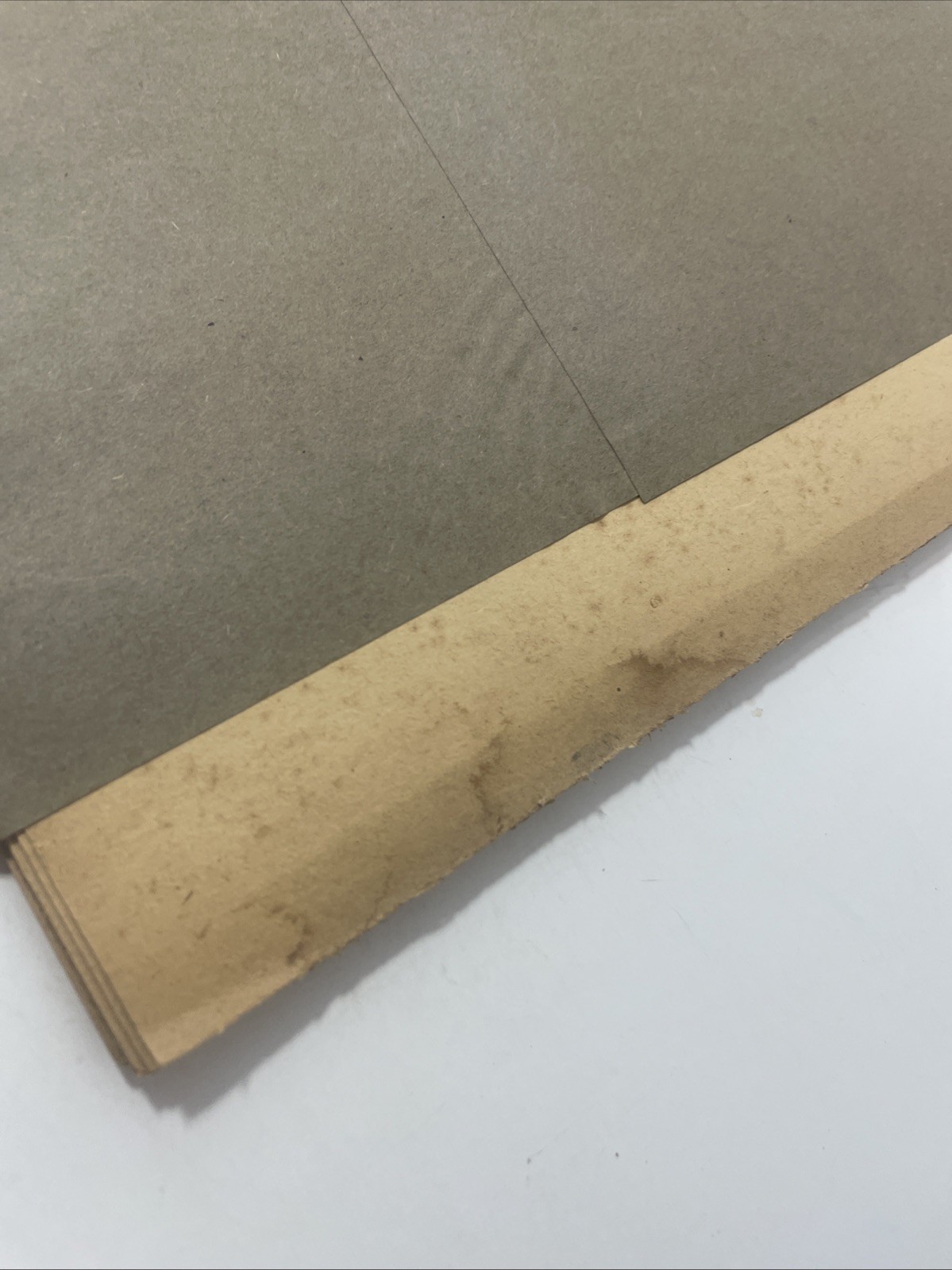 NOS No. 725-F Photo Album Black Filler Sheets 12 Total 2 Hole Punch Natural Age