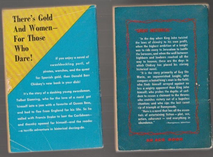 G903 Lot Of 2 Adventure Ace 1950’s Donald B Chidsey Vintage Paperback Books