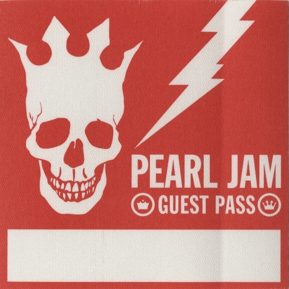 Pearl Jam 2003 Riot Act concert tour Band Guest Backstage Pass
