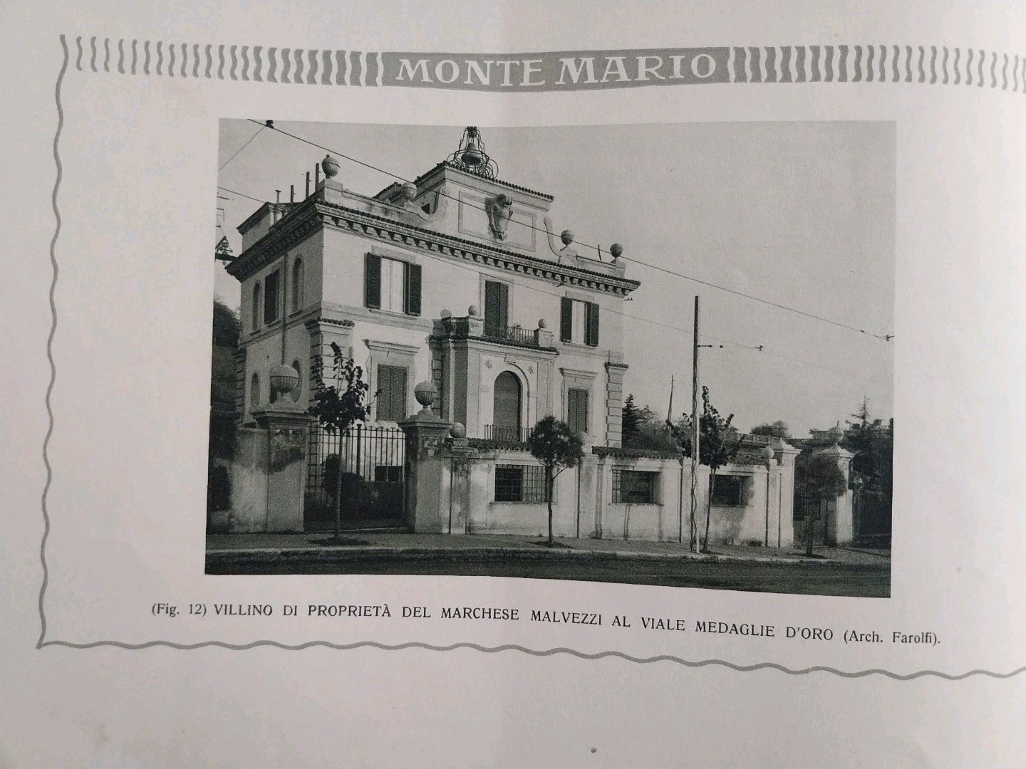 Monte Mario. Società Anonima Edilizia Romana. Rome, circa 1920-1930. RARE