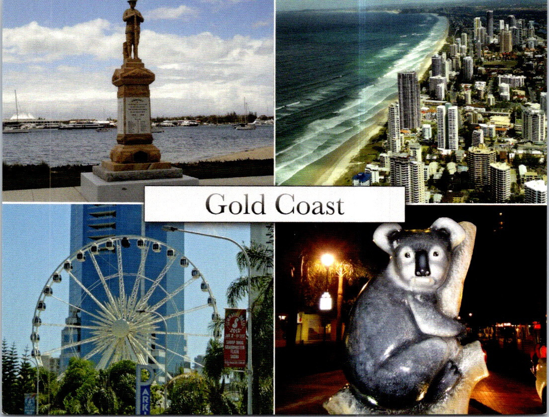Australia Queensland – PICS postcard – City of Australia – QLD – Gold Coast