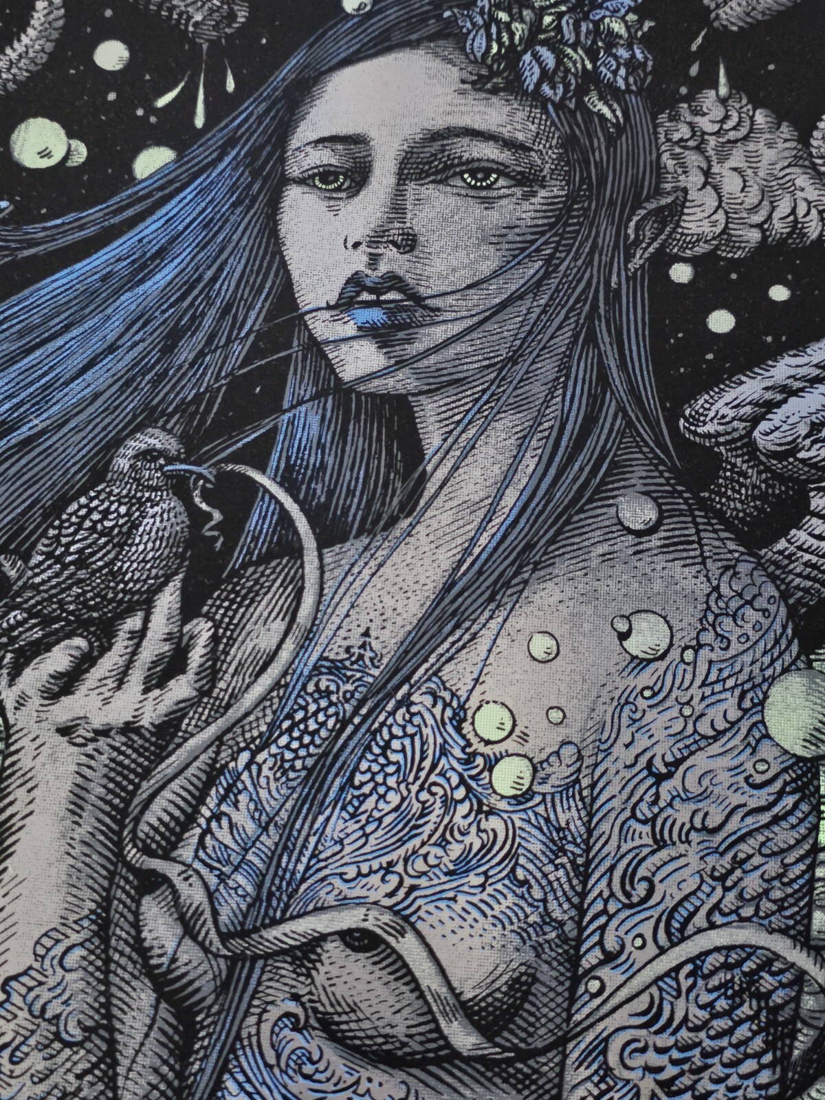 FOIL Variant Widespread Panic David Welker Wantagh New York Signed Poster Print