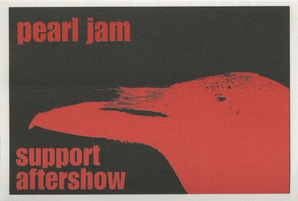 Pearl Jam 1998 Yield concert tour Support Aftershow Backstage Pass