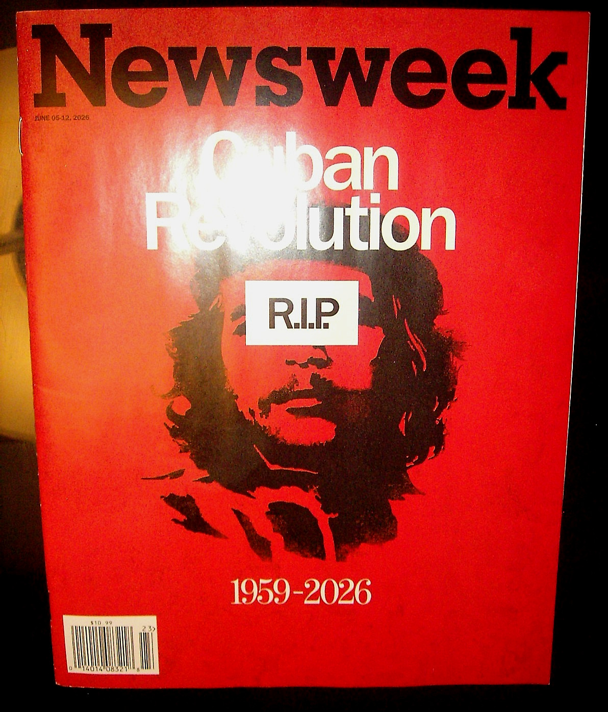 NEWSWEEK MAGAZINE 2026 NO LABEL CUBAN REVOLUTION R.I.P 1959-2026 CHE GUEVARA NEW