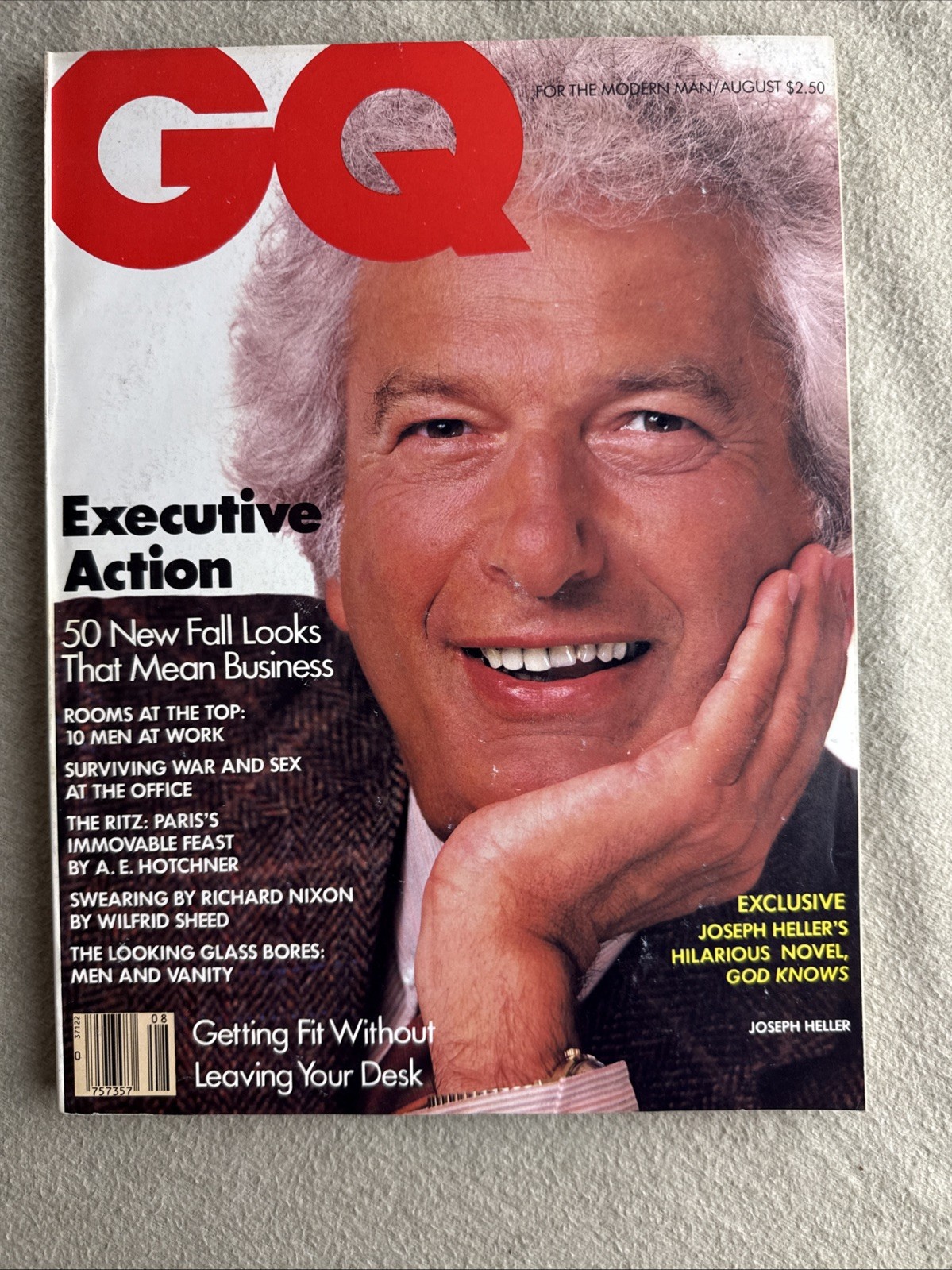 AUGUST 1984 GQ – GENTLEMANS QUARTERLY fashion magazine JOSEPH HELLER