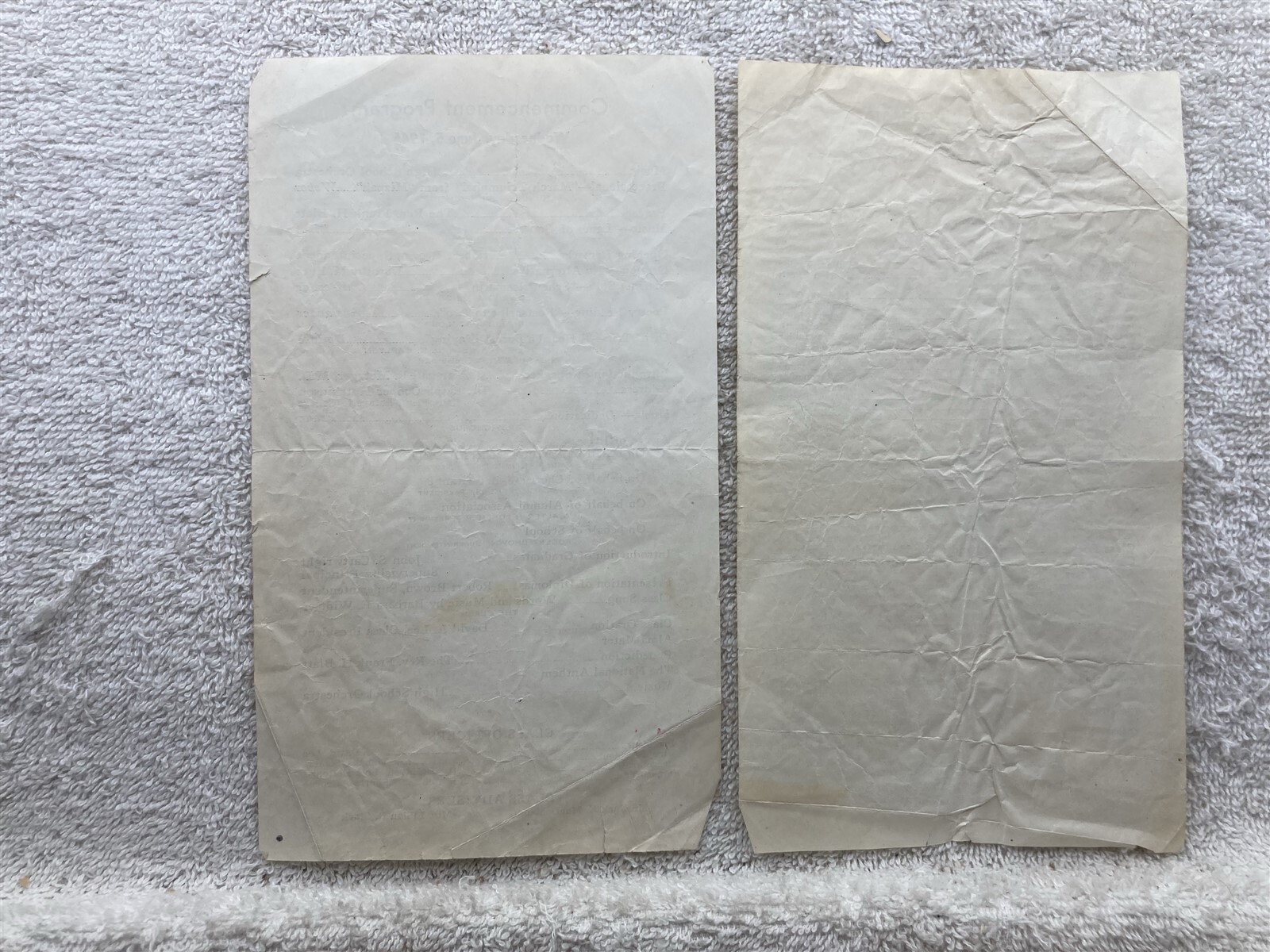 1946 Stroudsburg High School Graduation Class Day Programs PA Vtg