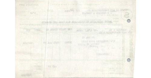 NYS & W RR Freight Bill PGH Plate Glass Muriatic Acid AHMX 102 1964 Railroadiana