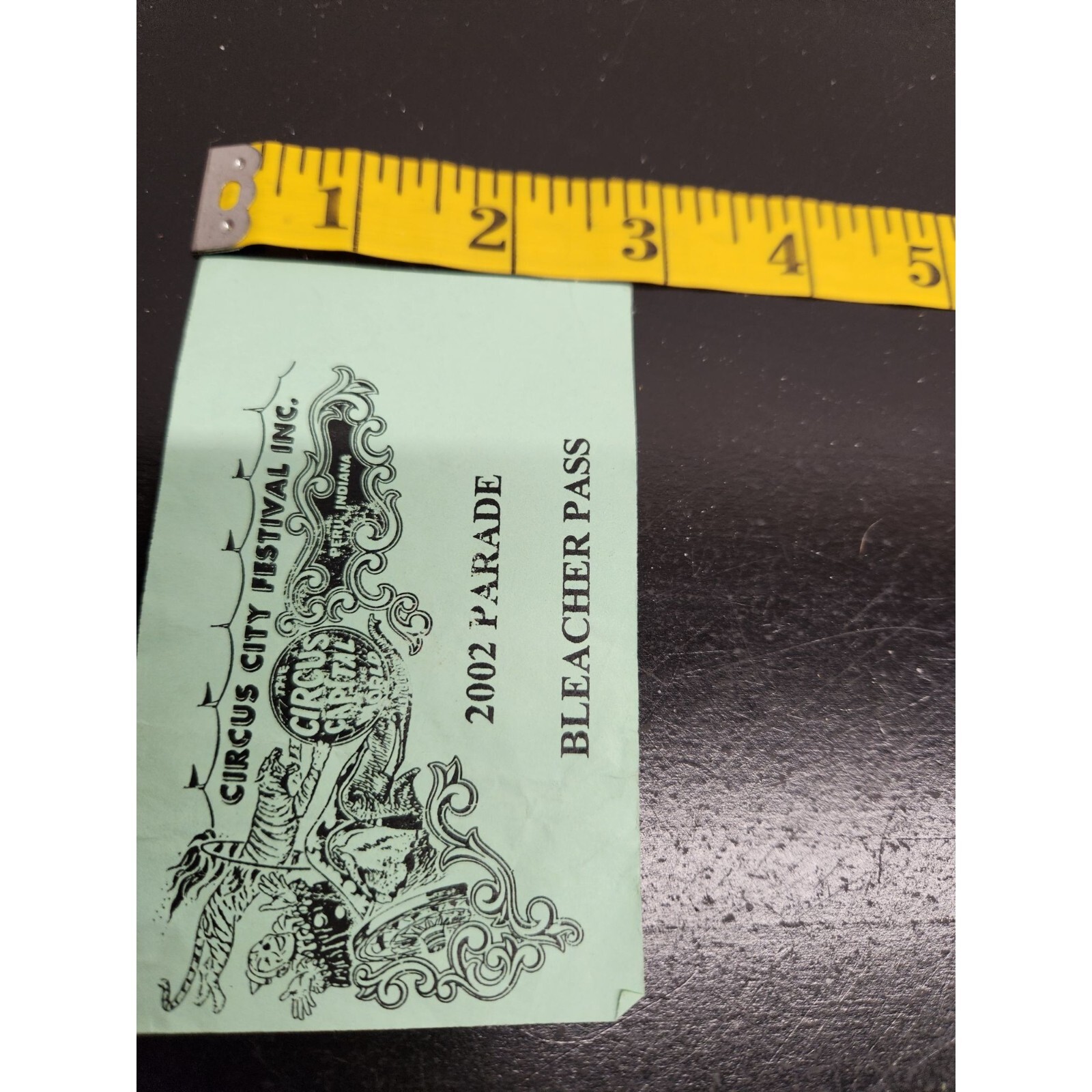 Circus City Festival Inc 2002 Parade Bleacher Pass Ephemera – Peru Indiana