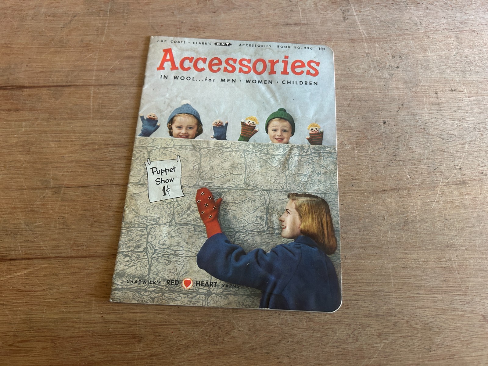 Chadwick’s Red Heart Yarns Catalog Accessories Booklet 1952 No. 290 Vintage