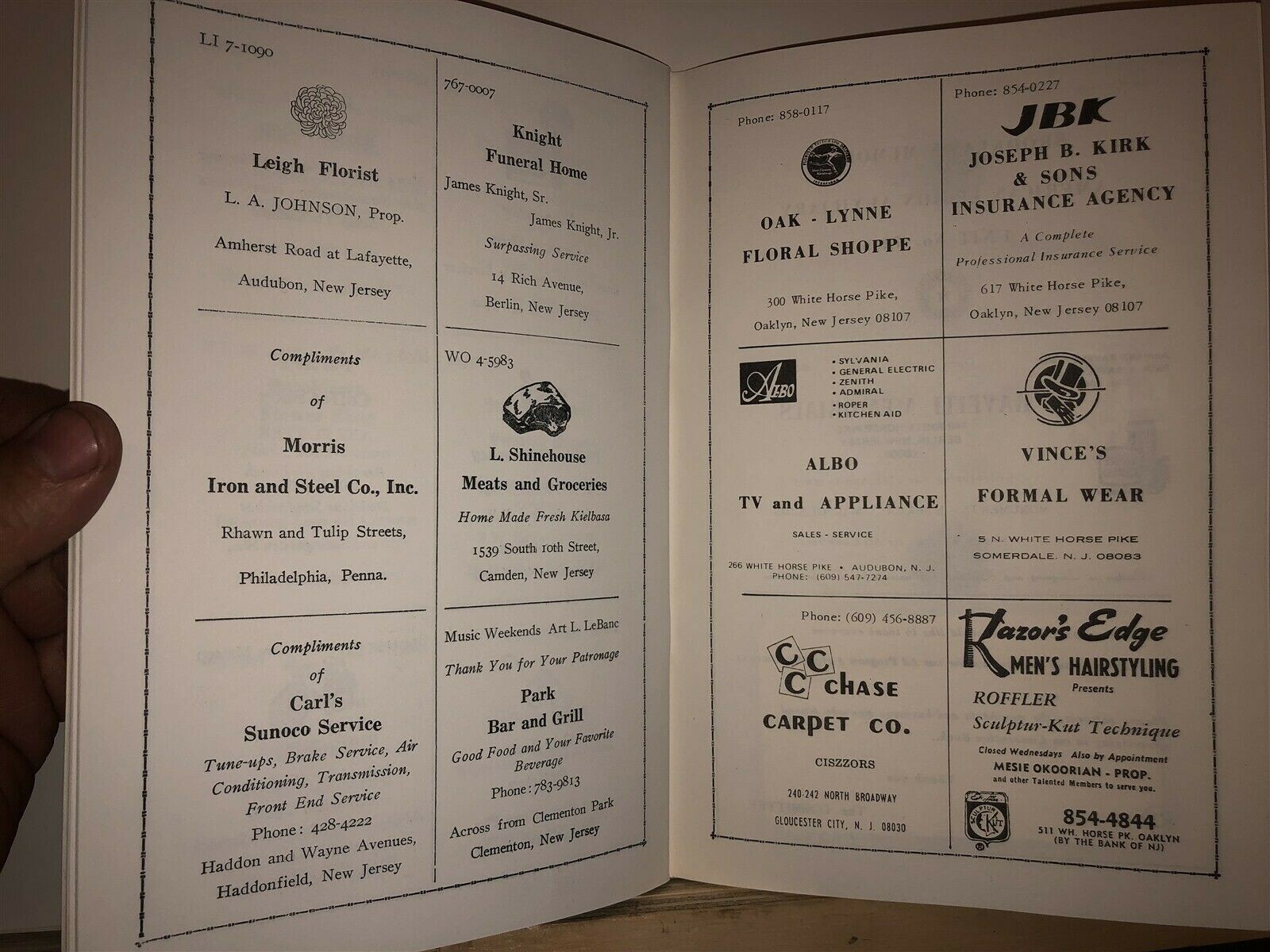 1974 Camden County 55th Anniversary Program American Legion New Jersey NJ Vtg