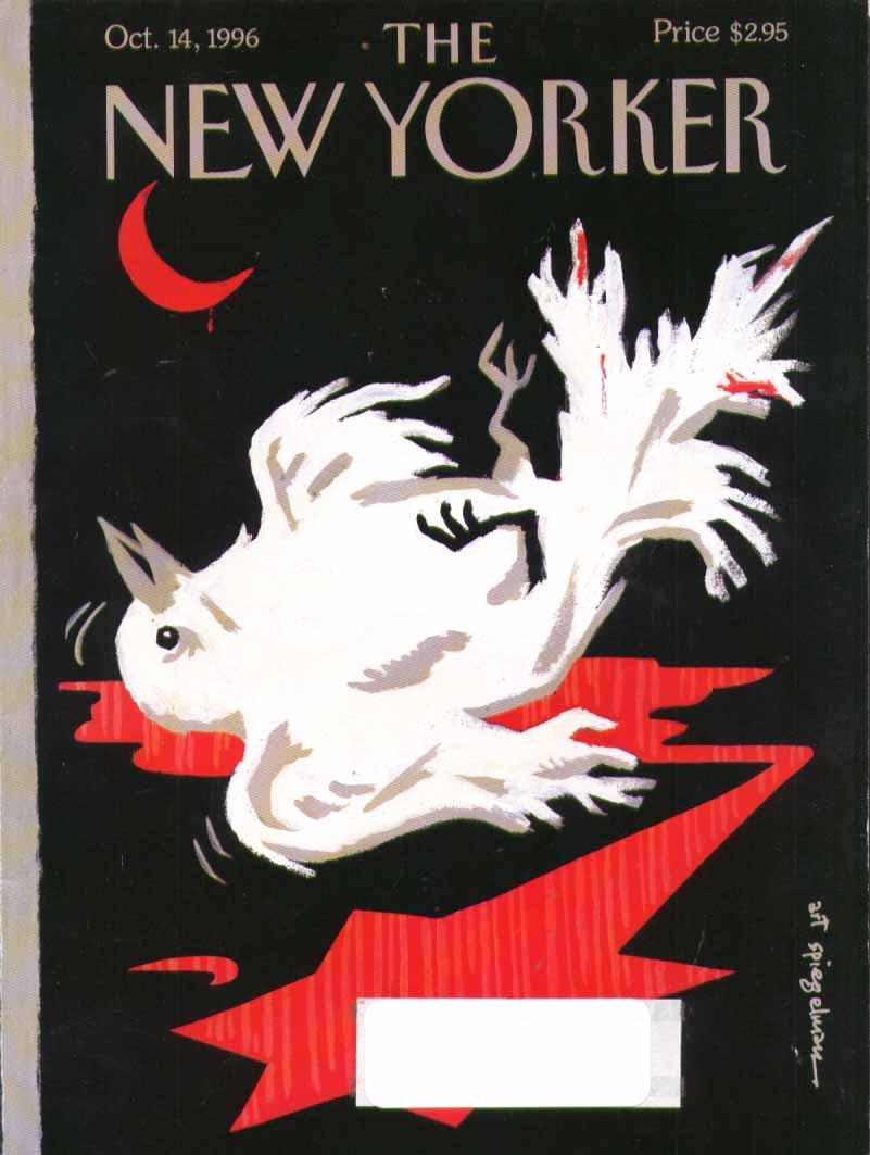 New Yorker cover Spiegelman bloodied dove 10/14 1996