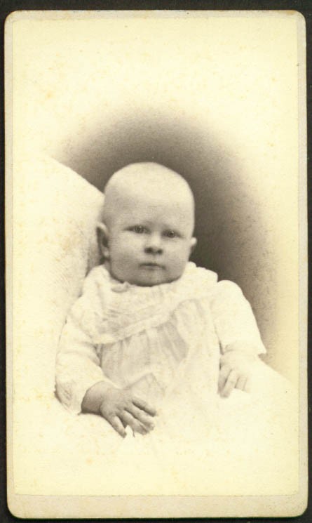 Unknown baby CDV Coffrin Photographer Claremont NH