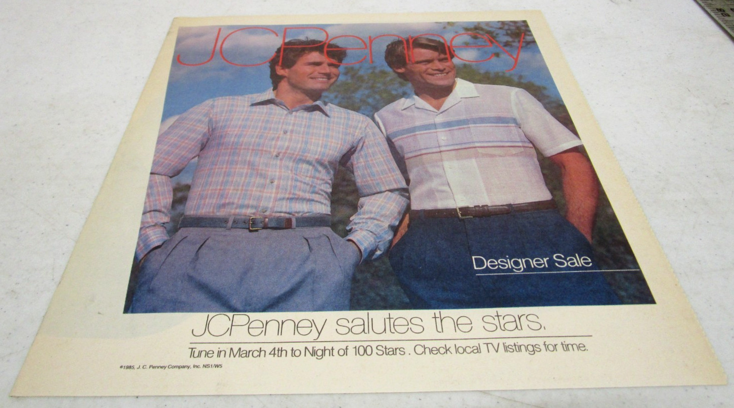 1985 VINTAGE 1980’s JC PENNEY STORE ADVERTISING SALES NEWSPAPER CATALOG