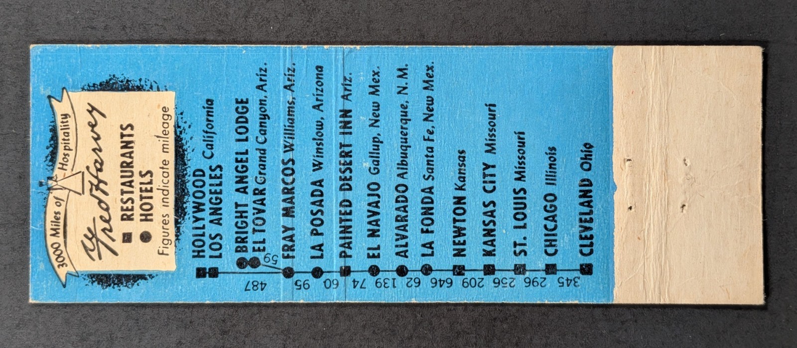 Vintage Hotel La Fonda Santa Fe New Mexico Matchbook Cover