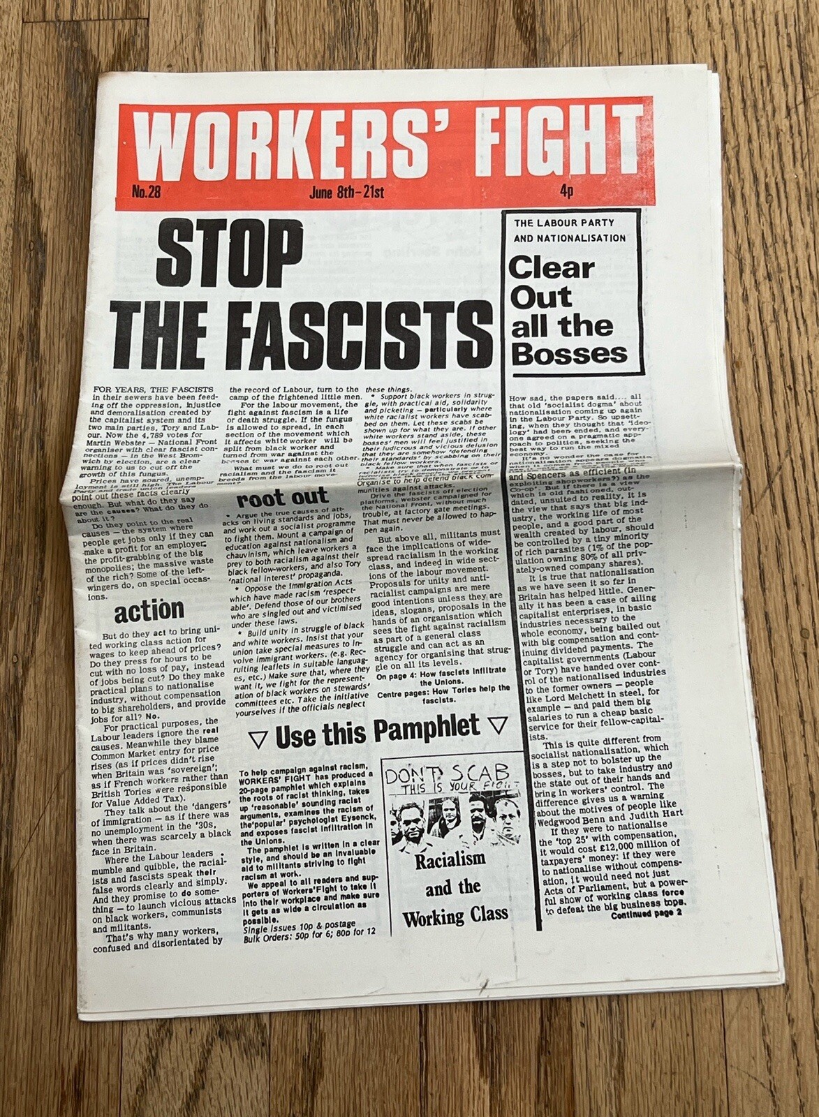 Left Wing Socialist Marxist Journal United Kingdom Papers-Wear and Imperfection