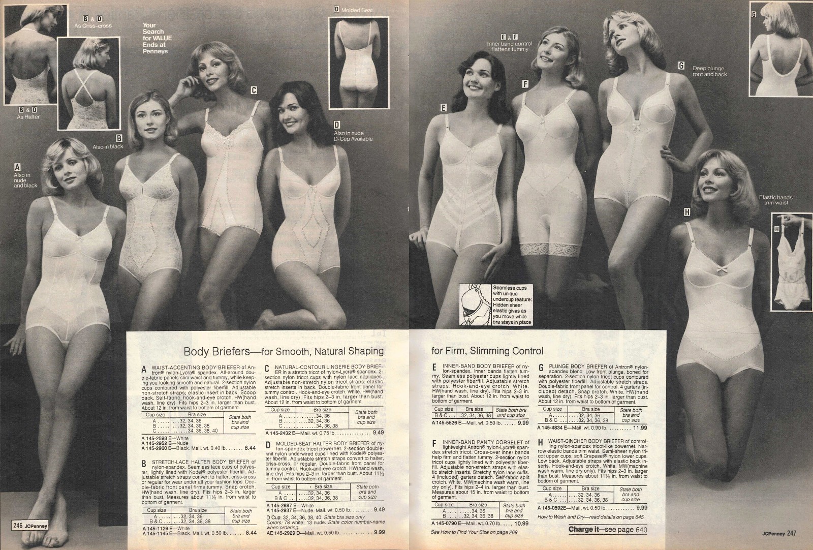 1970S JCPENNEY CATALOG LINGERIE & FASHION CLIPPING PAPER ADS PRINTS