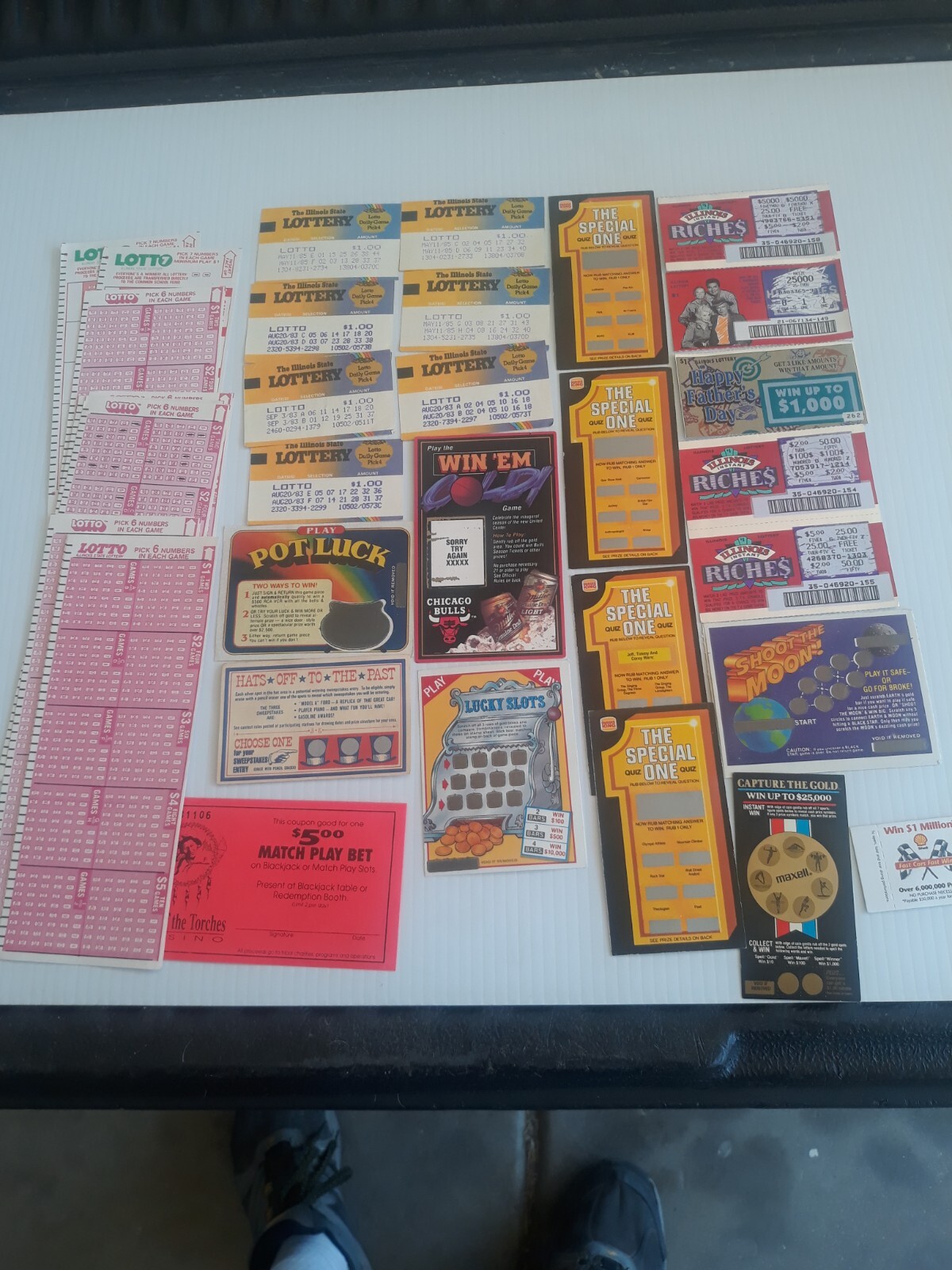 illinois Lottery Tickets 1980s