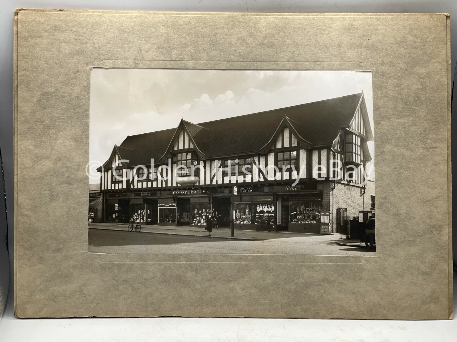 VINTAGE CO-OP SOCIETY SHOP FRONT PHOTO PHOTOGRAPH CHINGFORD MIDDLESBOROUGH
