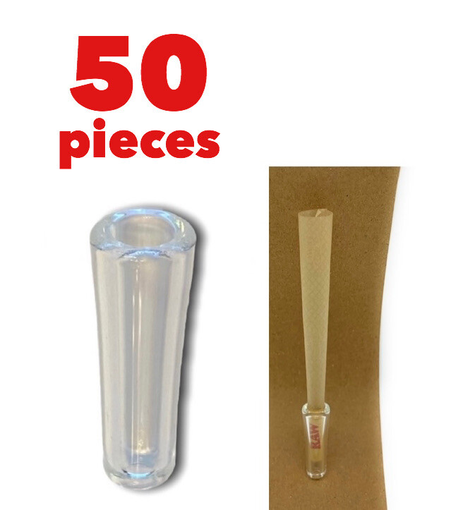 glass cone holder tip FIT for RAW ZIG ZAG elements anysize pre rolled cone(50 pk