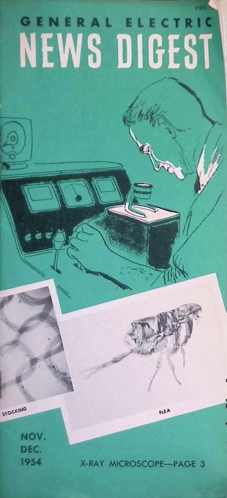 1954 GE News Digest X-Ray Microscope General Electric Nov Dec
