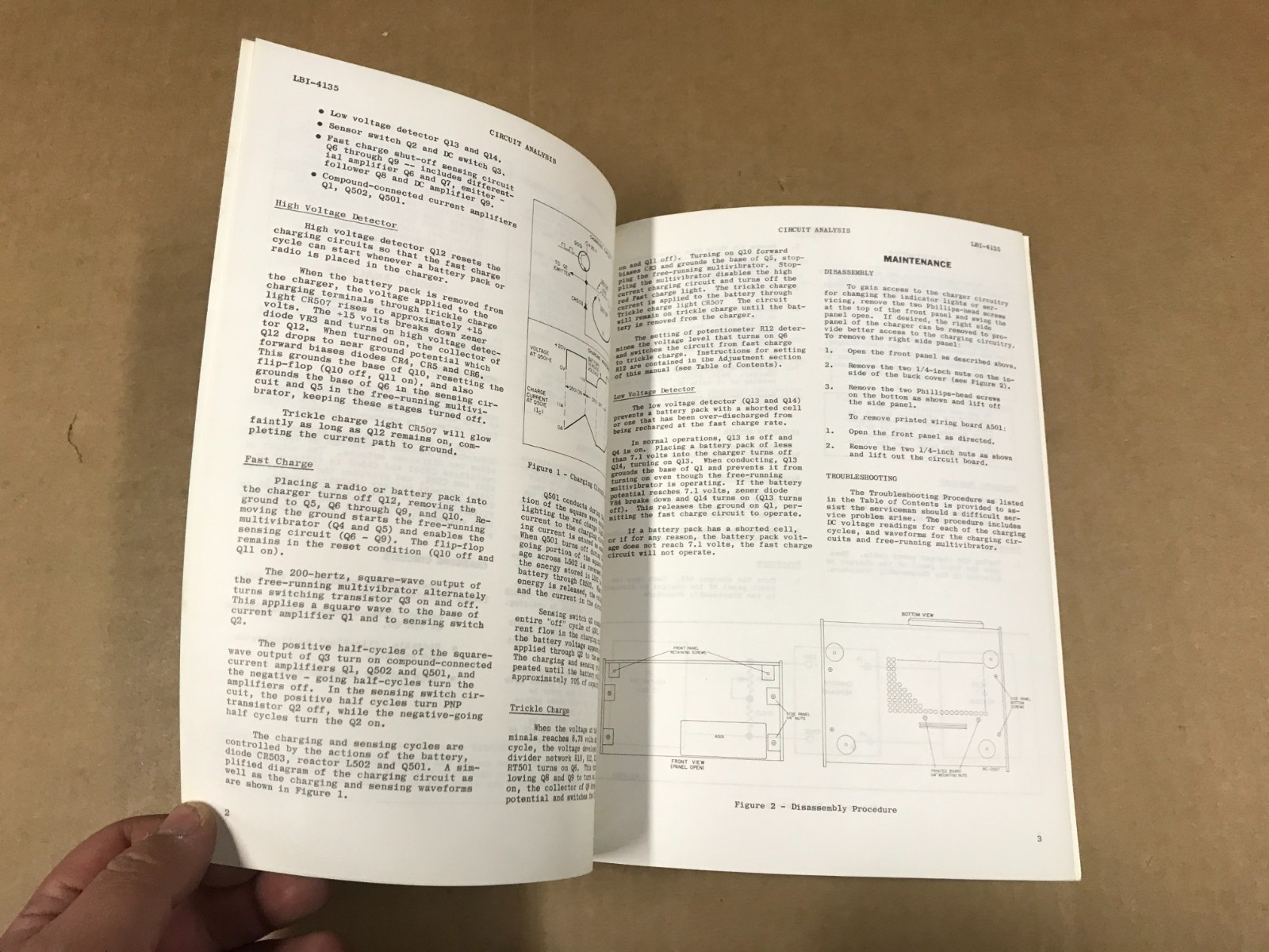 Vintage GE Model 4EP64A10 Battery Chargers Maintenance Manual