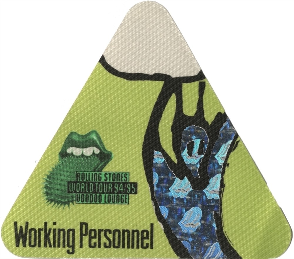 Rolling Stones 1994 Voodoo Lounge concert tour Working Crew Backstage Pass