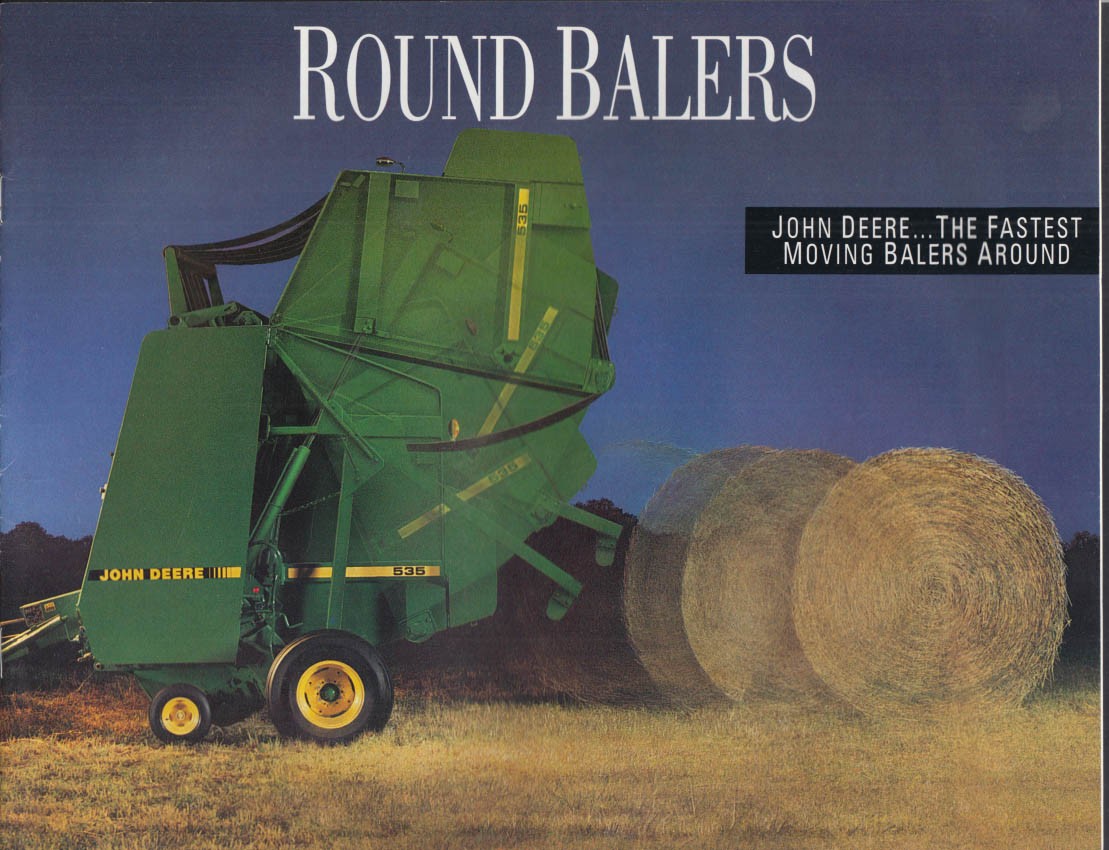 John Deere brochure Round Balers 335 375 385 435 535: 1993
