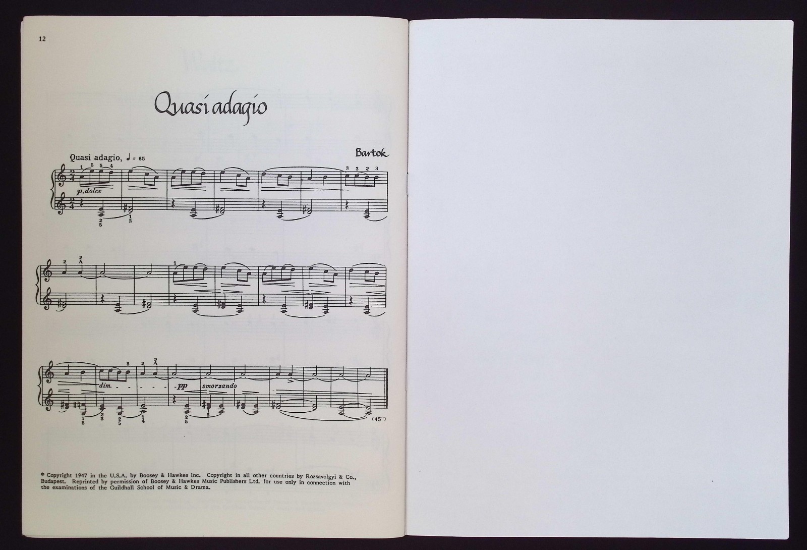 Guildhall School of Music & Drama Pianoforte Examinations Series 14, Grade 1
