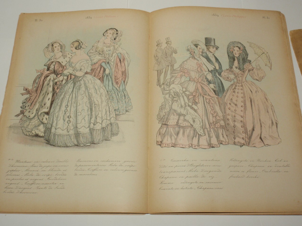 Antique 19th Century French Fashion Magazine – La Mode de 1830 a 1870 *As-Is*