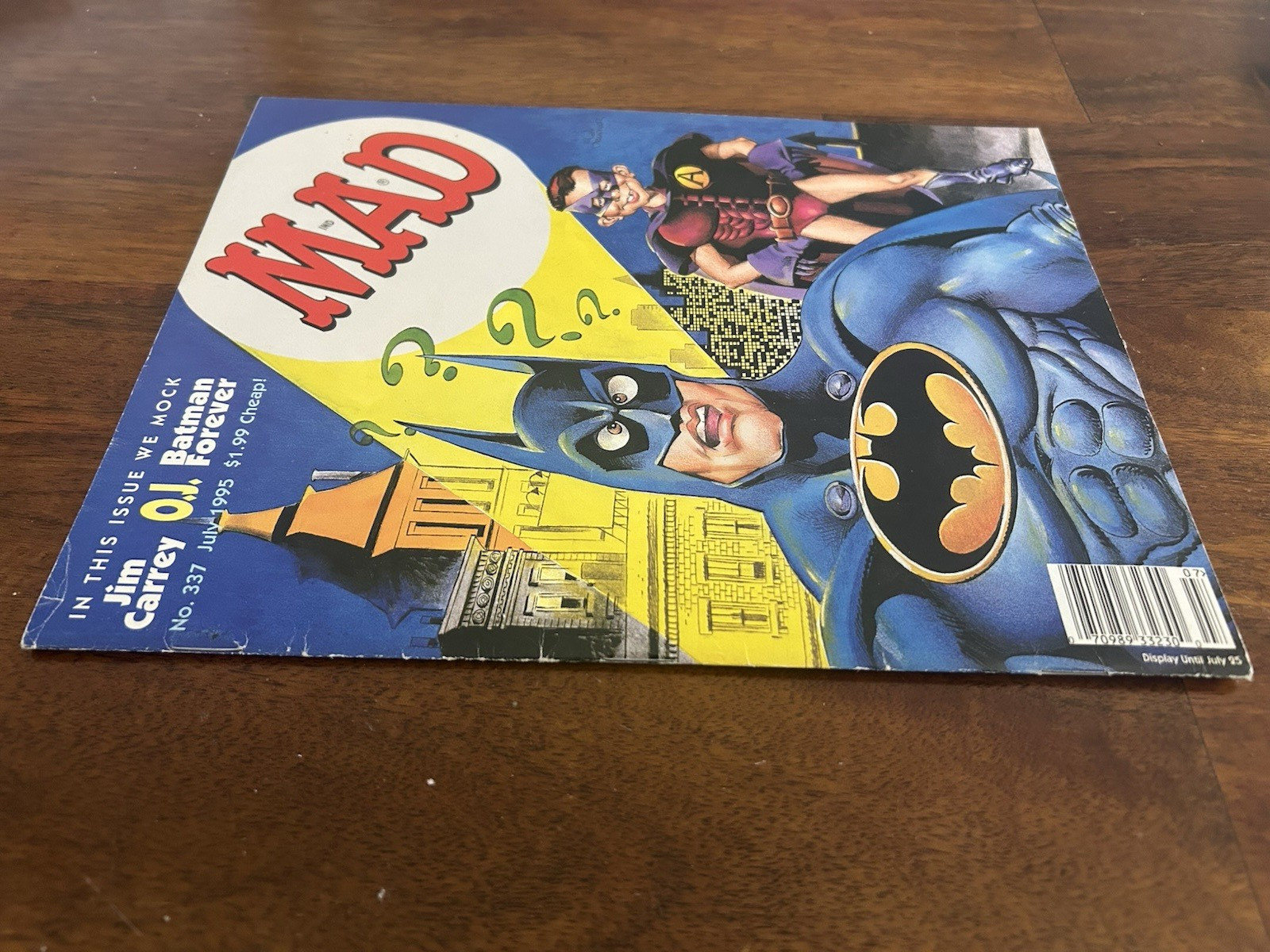 JULY 1995 #337 MAD vintage magazine Jim Carrey O.J. BATMAN FOREVER