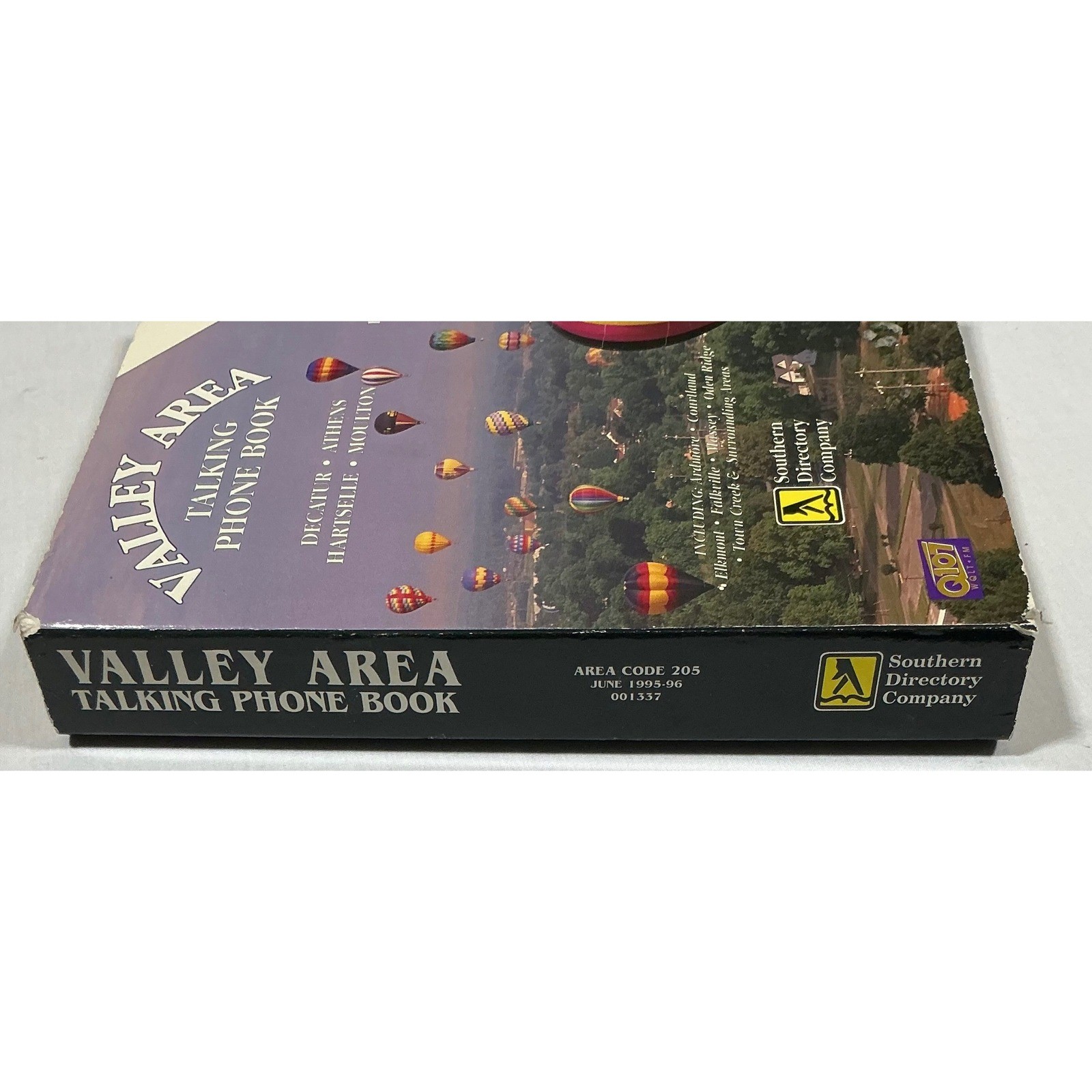 Vintage 1995-96 Valley Area Talking Phone Book Athens Decatur Hartselle AL Retro
