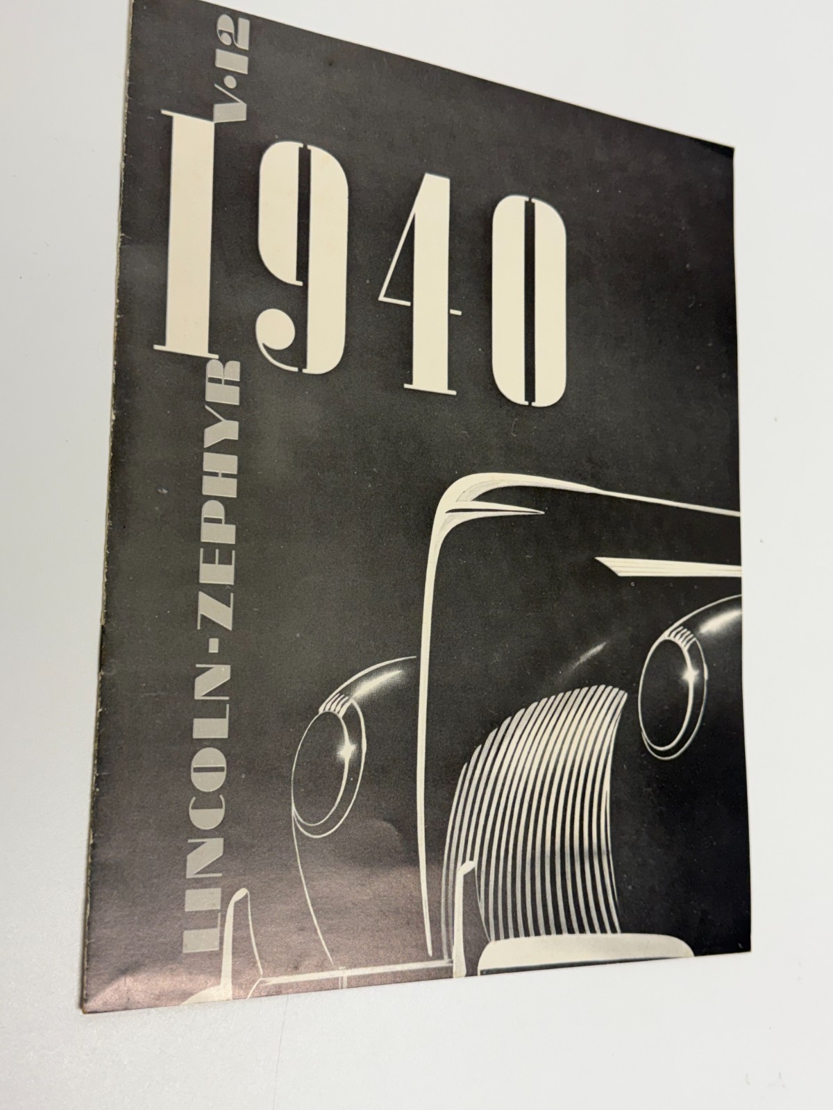 Vtg 1940 Lincoln Zephyr Original Dealer Showroom Brochure V12 Sedan Coupe