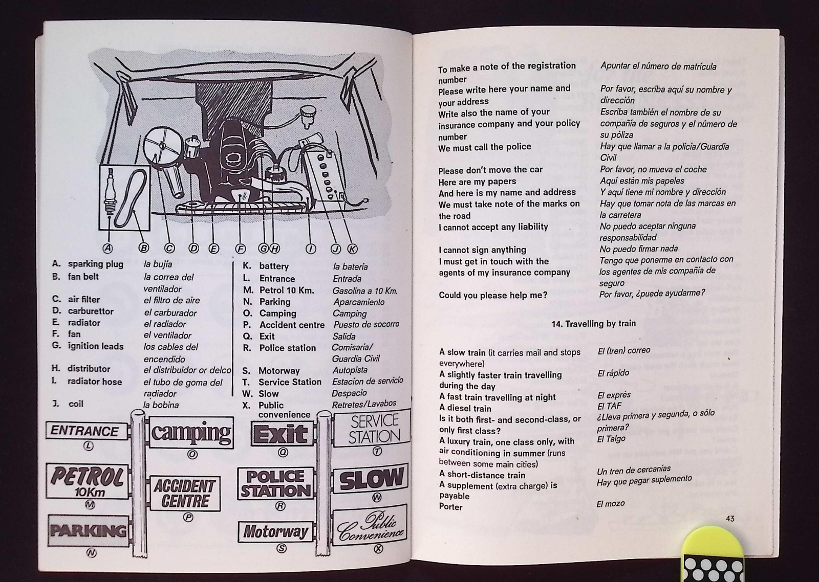 Eurotone Four Phase Introduction to Spanish Book II, Phrases & Useful Info, 1974