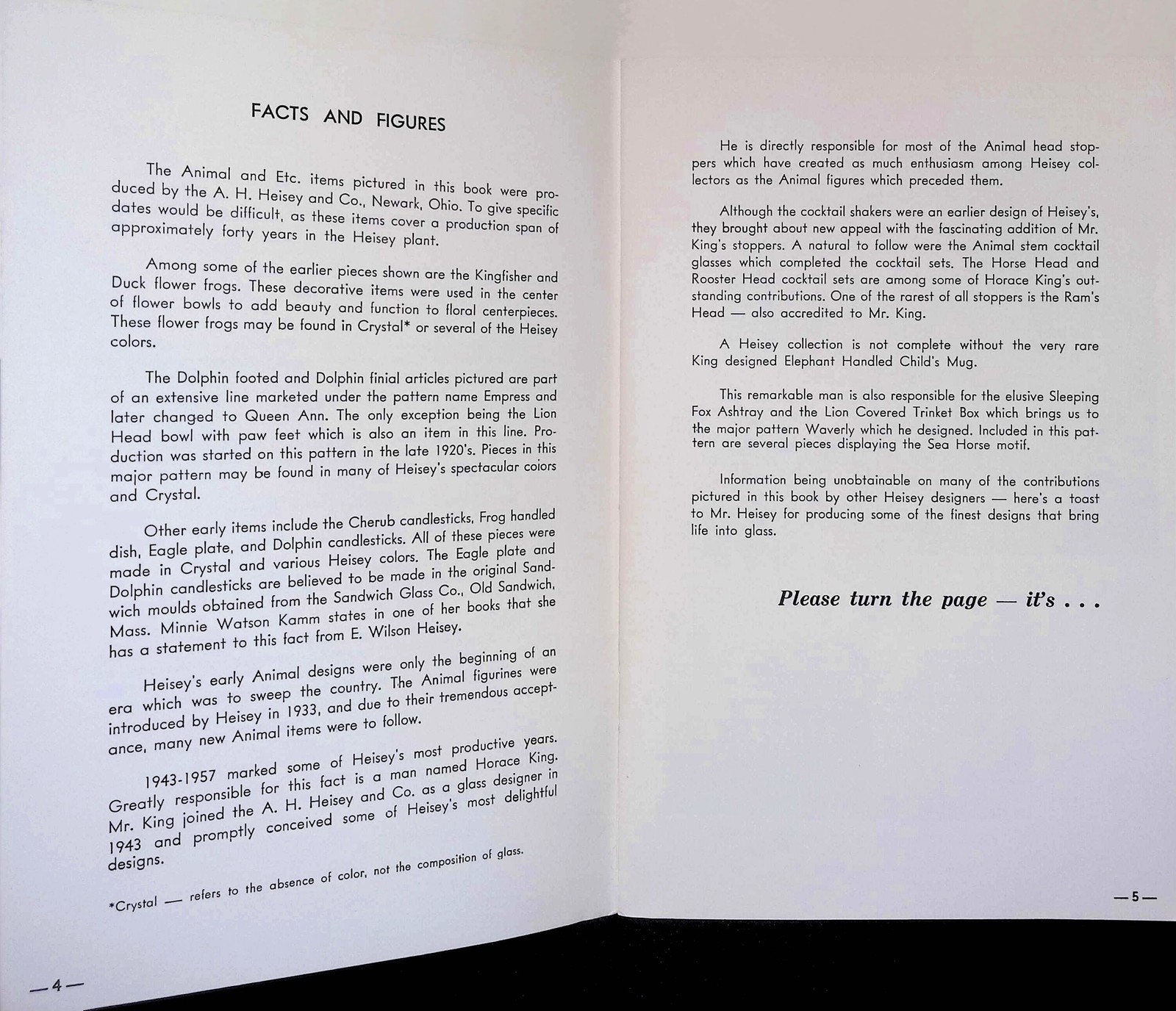 Heisey Animals Etc. Book II Softcover Reference Guide 1970s Coyle Bloch Hartman