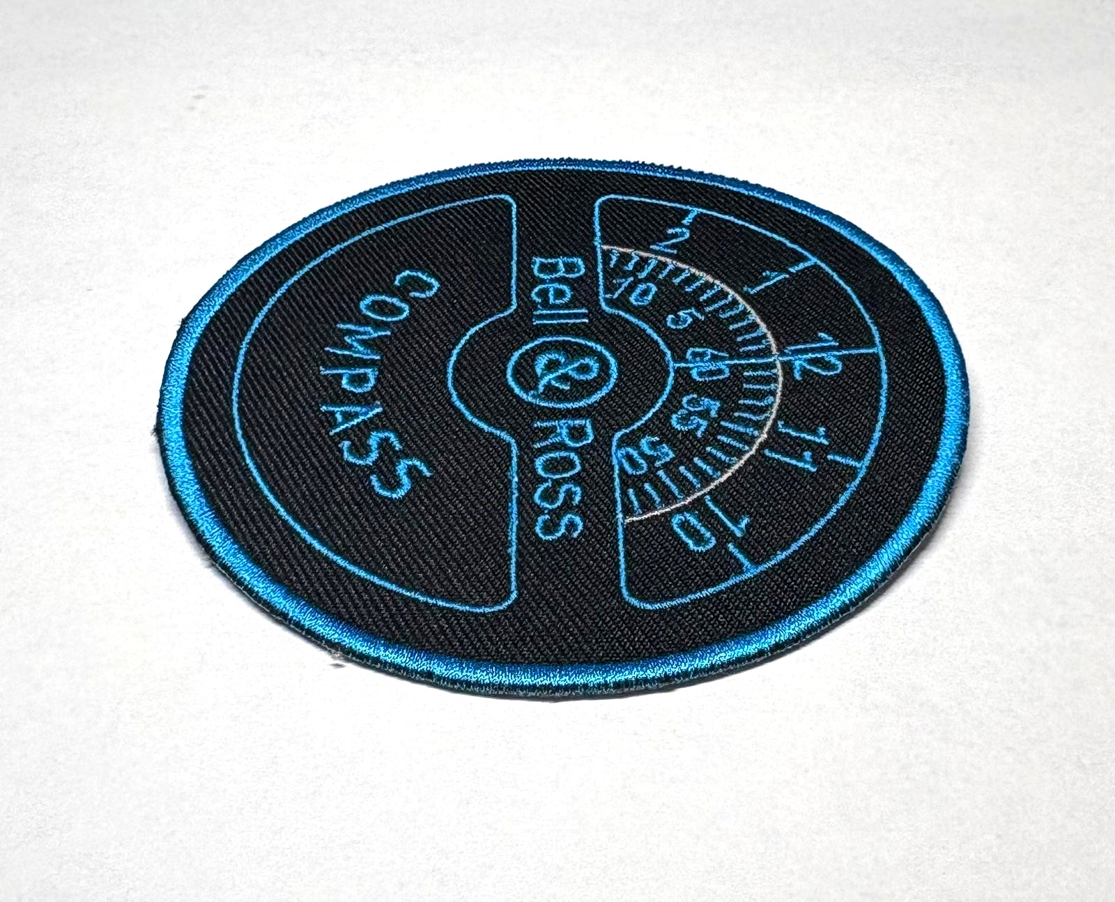 Bell & Ross Compass Blue/Black Patch OEM Authentic Military Style
