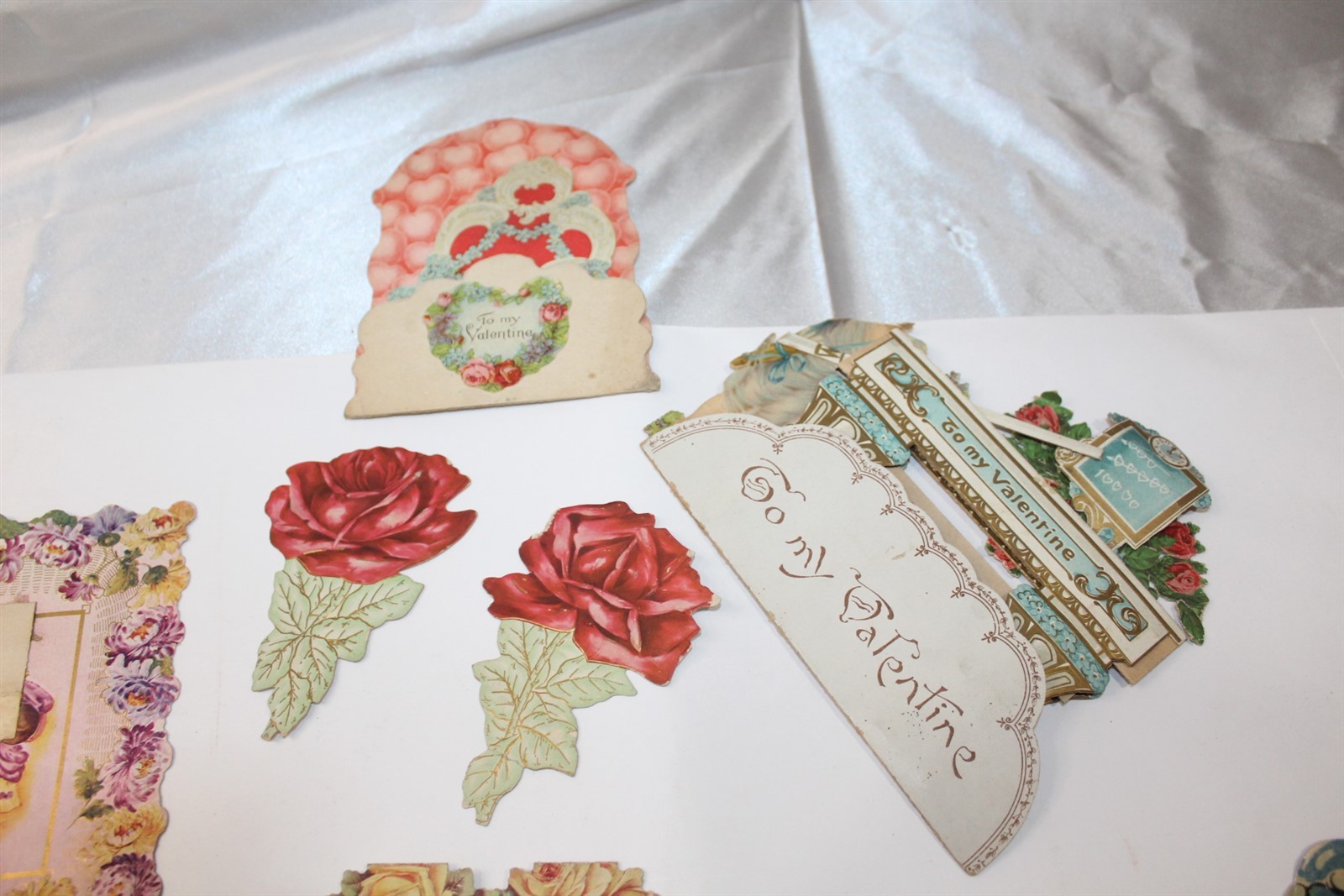 Collect Vintage Lot of Parts and Pieces of Old Greeting Cards to Repurpose