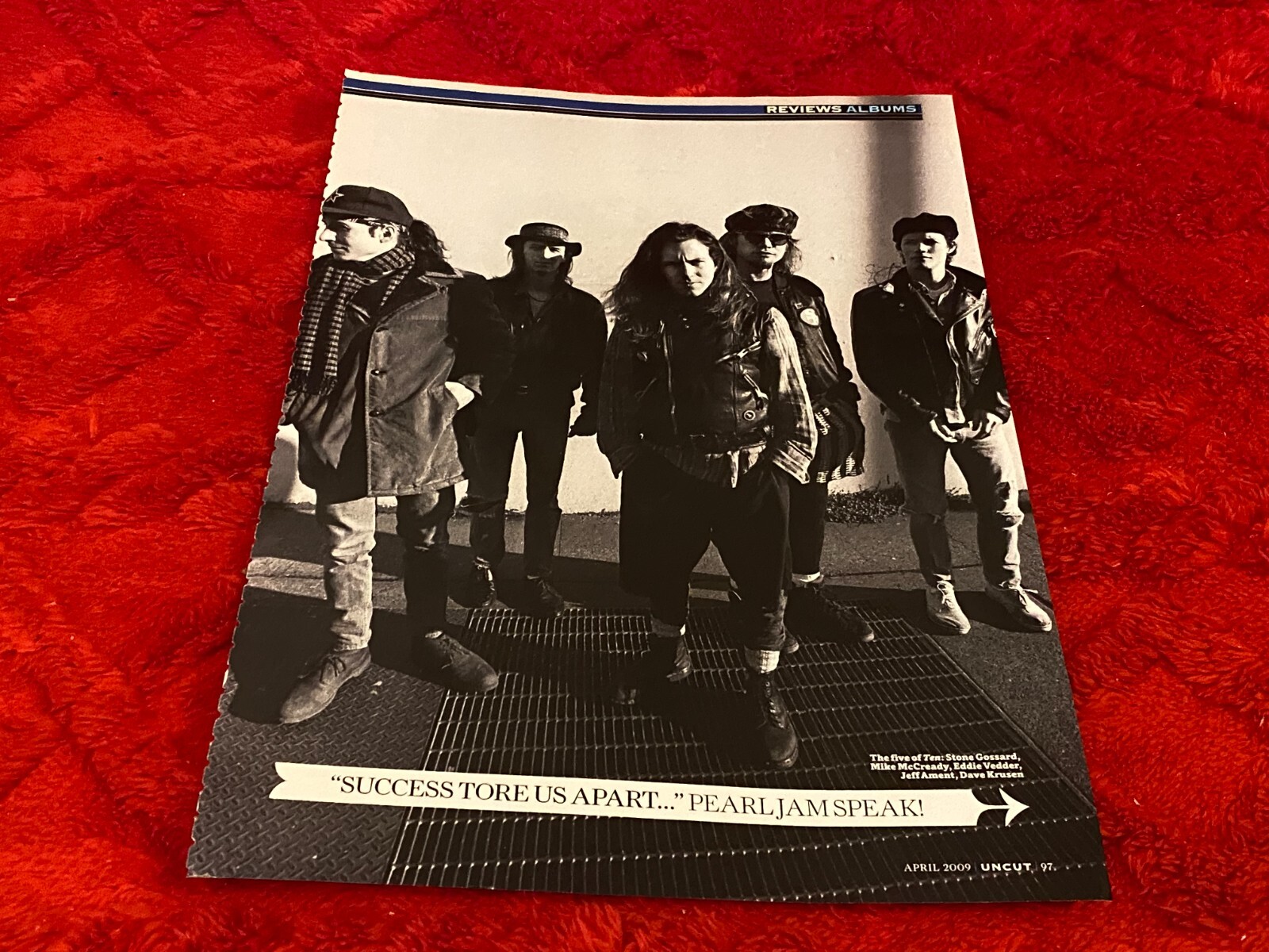 PEEP13 MAGAZINE ARTICLE/REVIEW & PICTURE : PEARL JAM