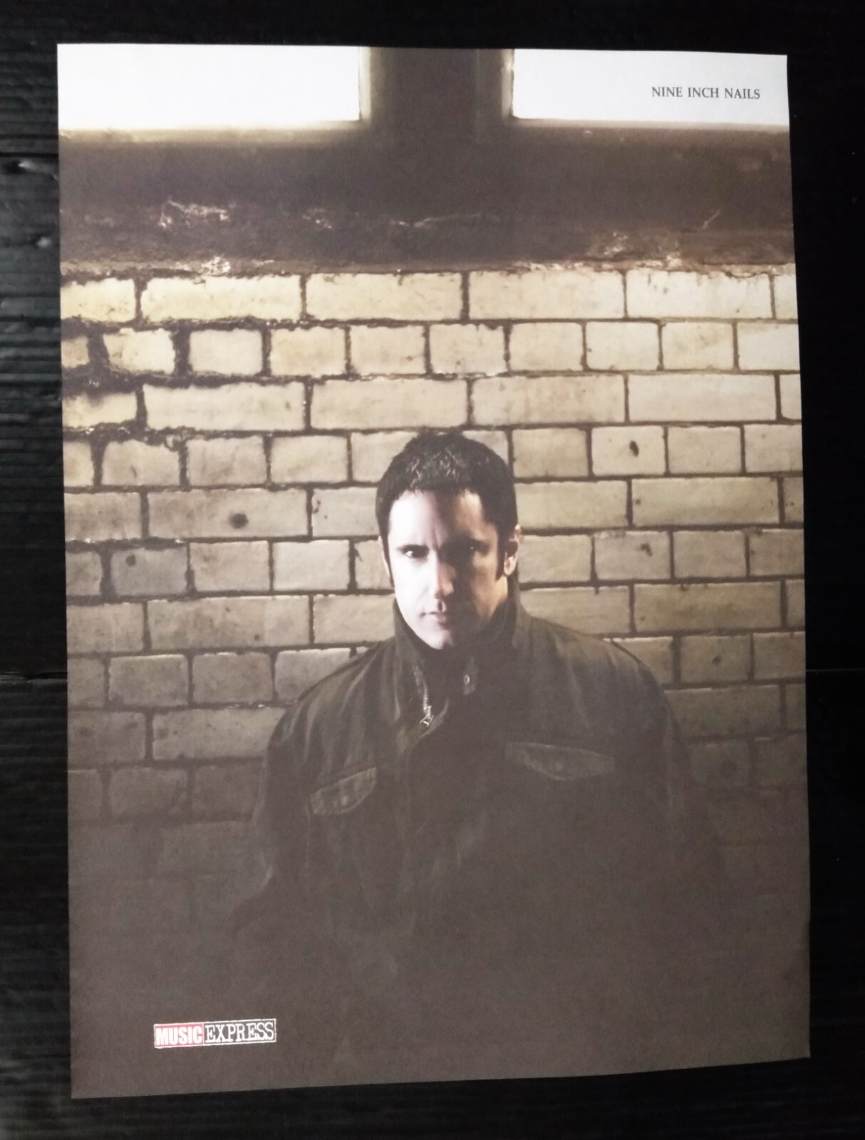 C4316 Nine Inch Nails Paul Gilbert Vintage Thailand ONLY 1 COLOR PAGE MEGA RARE!
