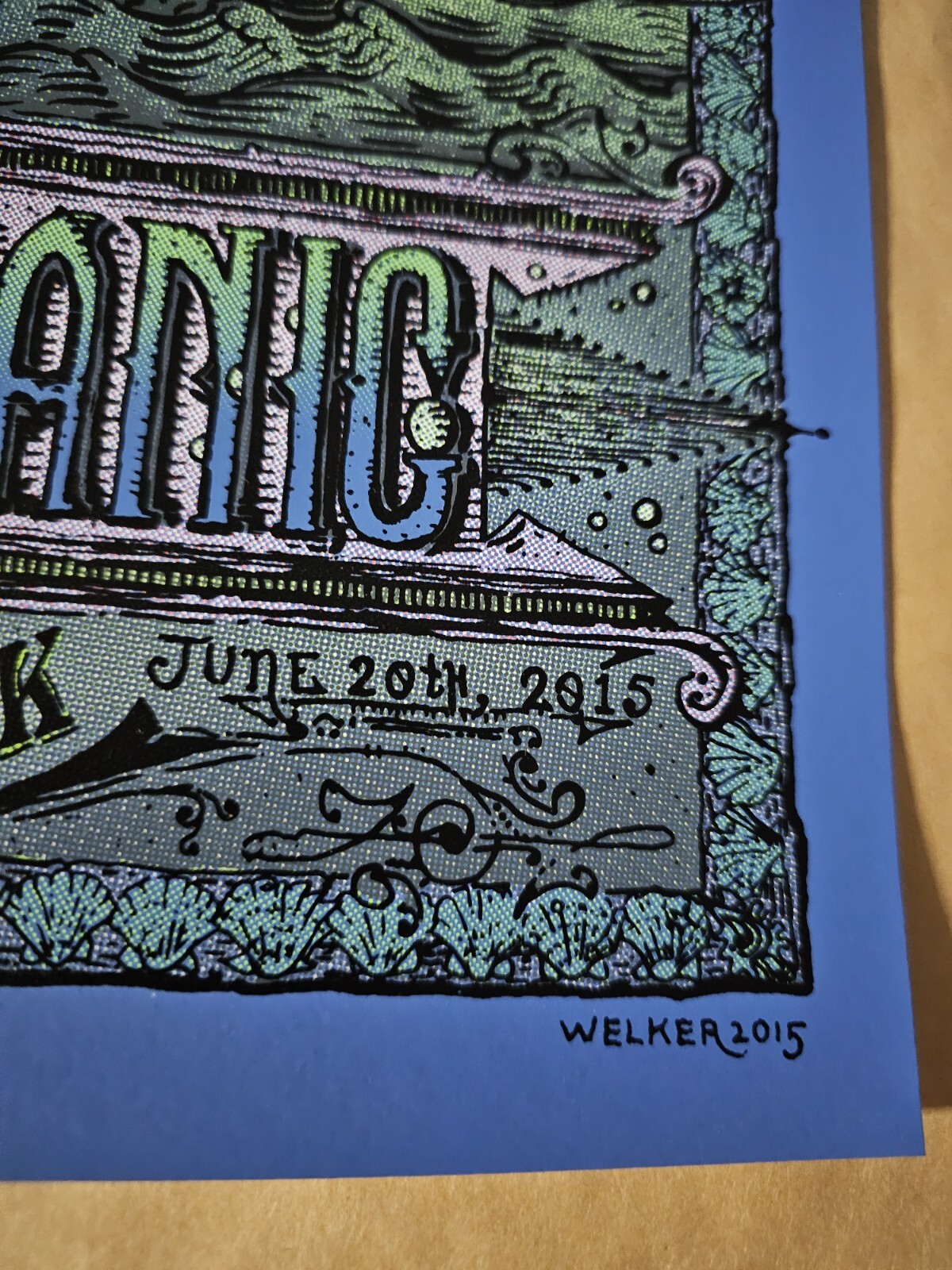 Widespread Panic David Welker Wantagh New York Signed Poster Screen Print # NY