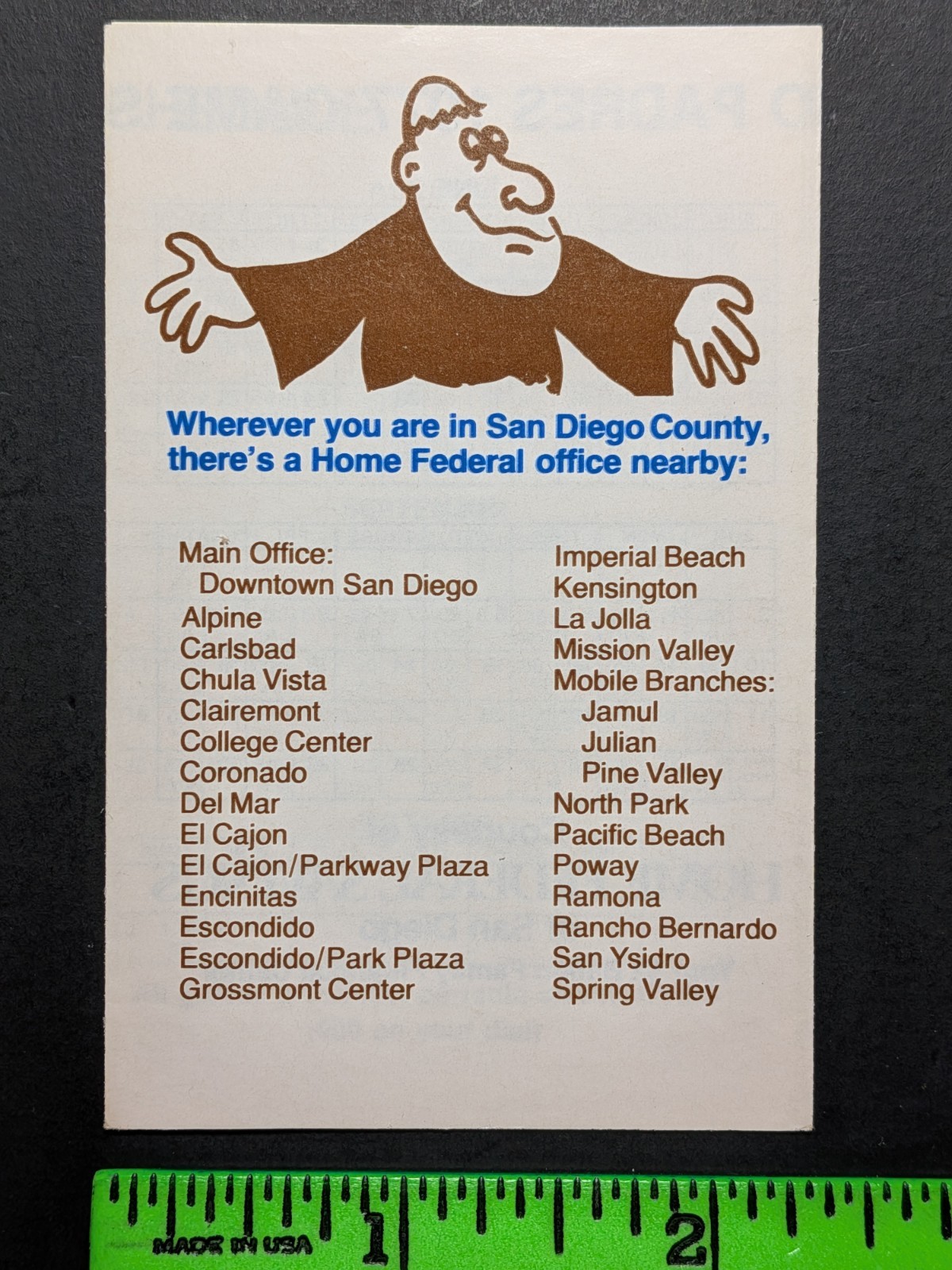 San Diego Padres 1977 Foldout Baseball Pocket Schedule
