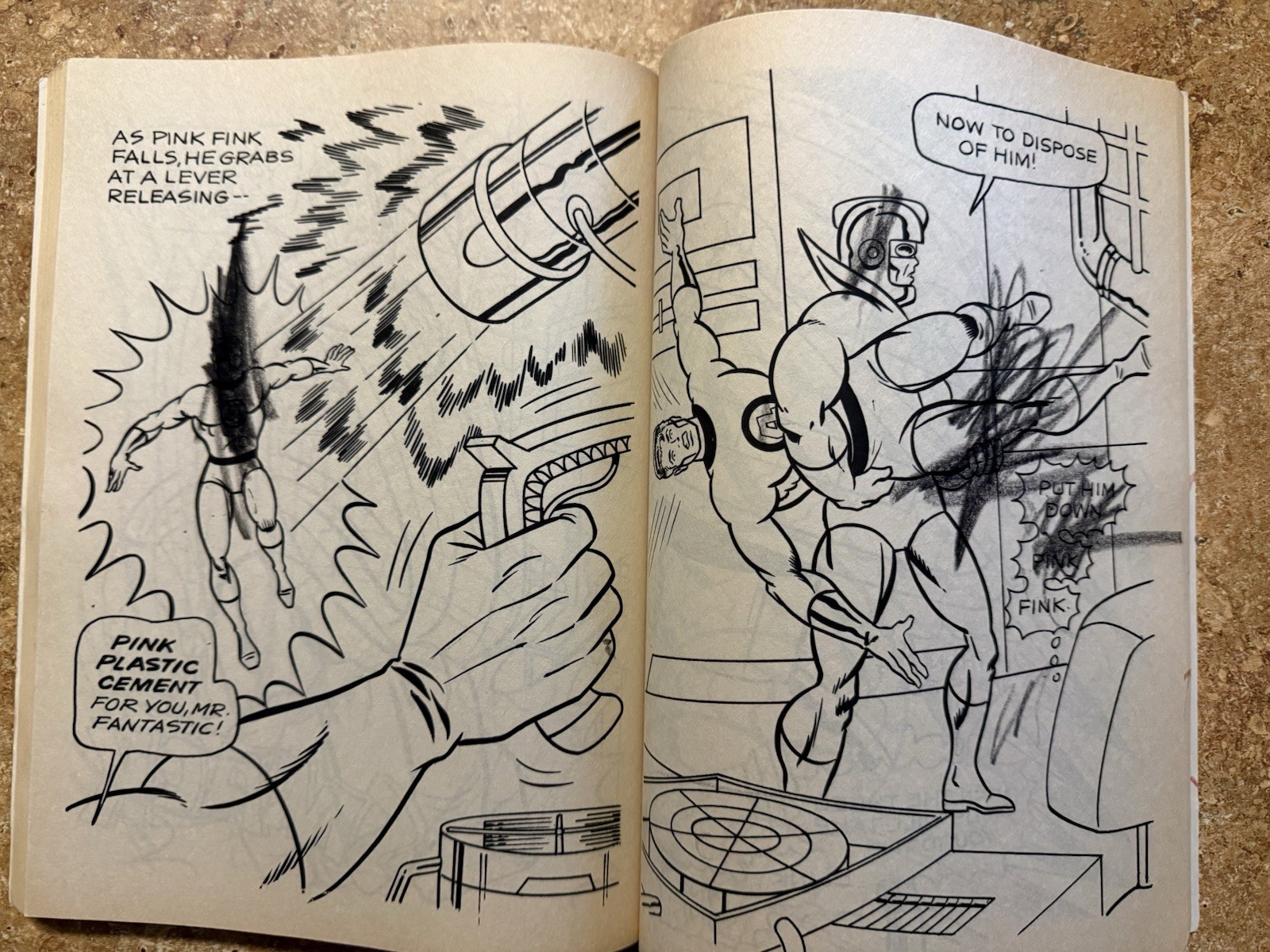 Vintage 1980s Merrigold Press Super Heroes Coloring Book Hulk Fantastic 4 Marvel