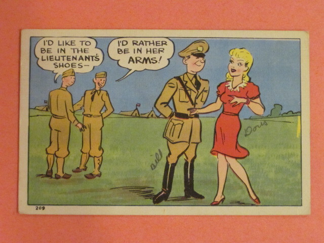 1940s Lieutenant’s Shoes Postcard – Graycraft Card #209
